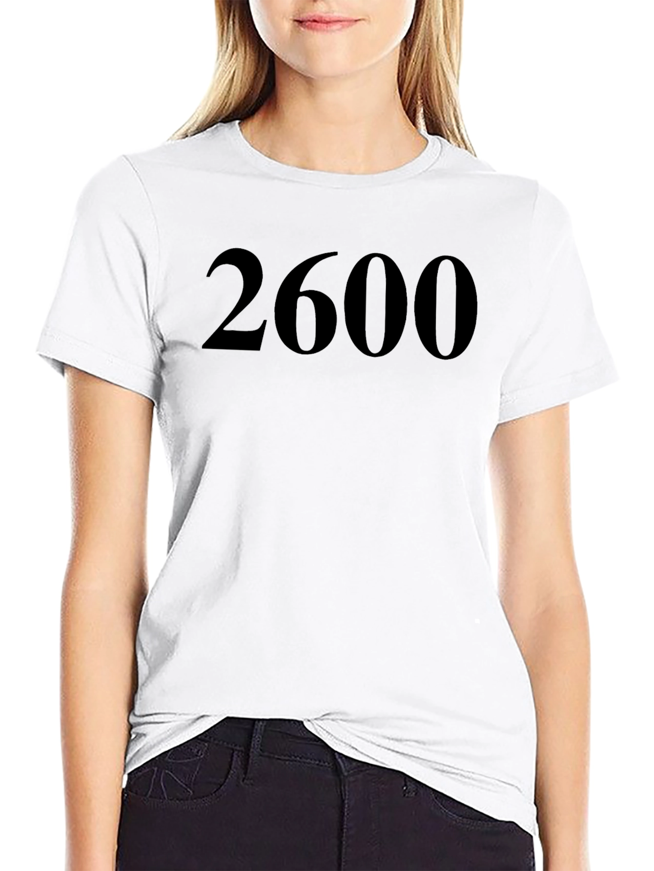 2600 Black Graphic T-Shirt