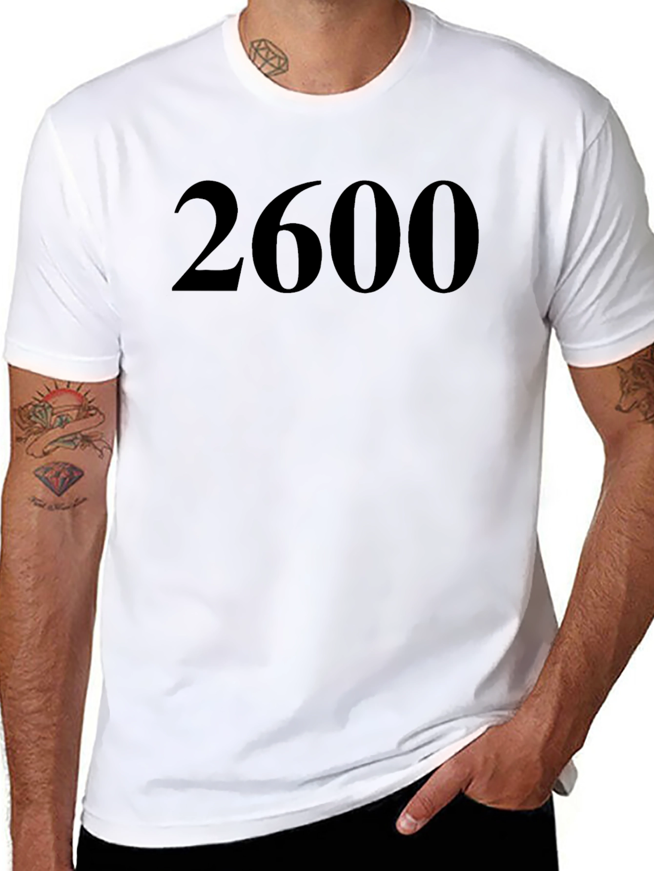 2600 Black Graphic T-Shirt