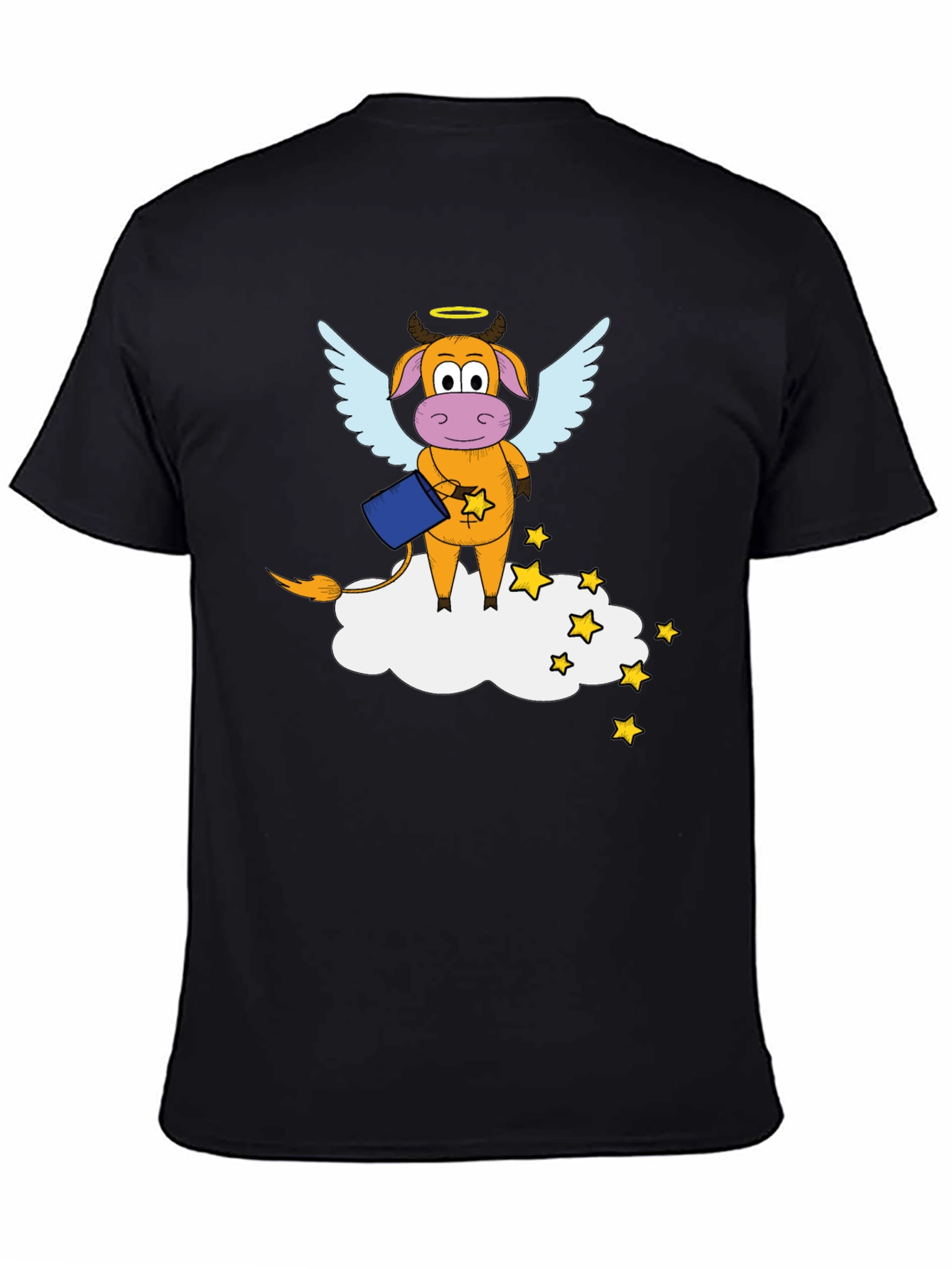 Cow Angel T-Shirt: Funny Cartoon Graphic Tee