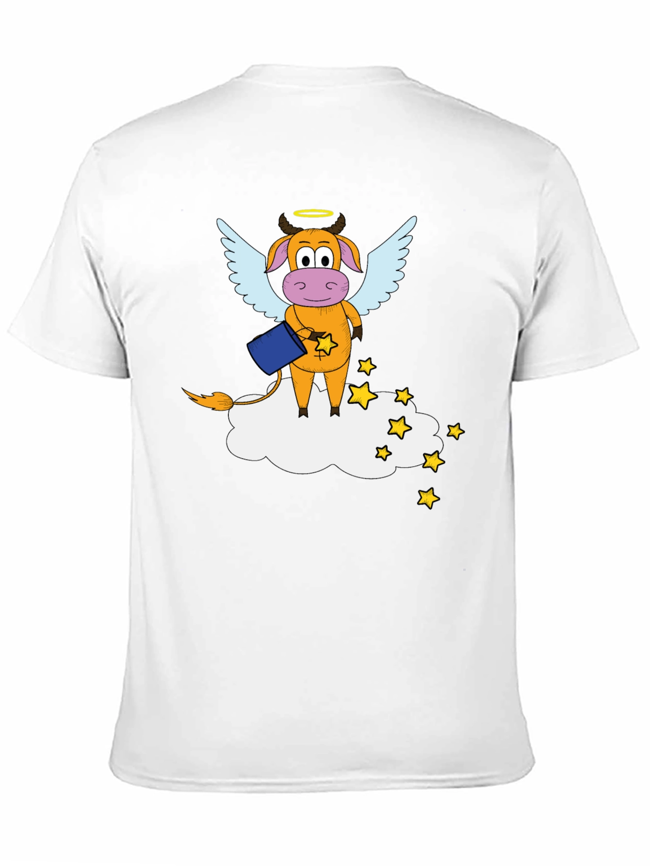 Cow Angel T-Shirt: Funny Cartoon Graphic Tee