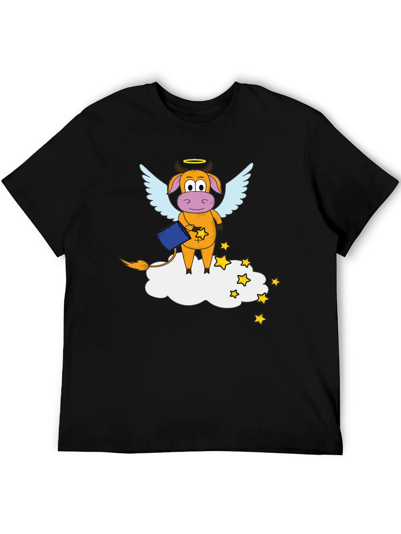 Cow Angel T-Shirt: Funny Cartoon Graphic Tee