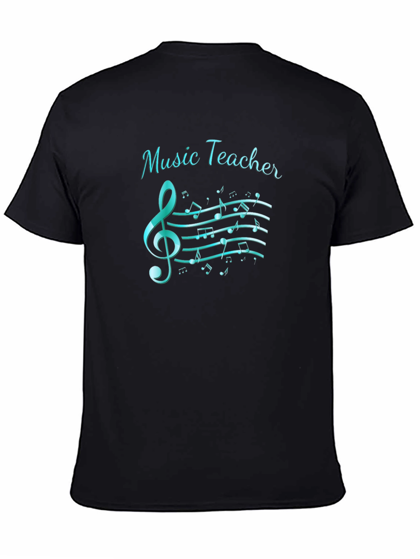 Music Teacher T-Shirt: Treble Clef & Notes