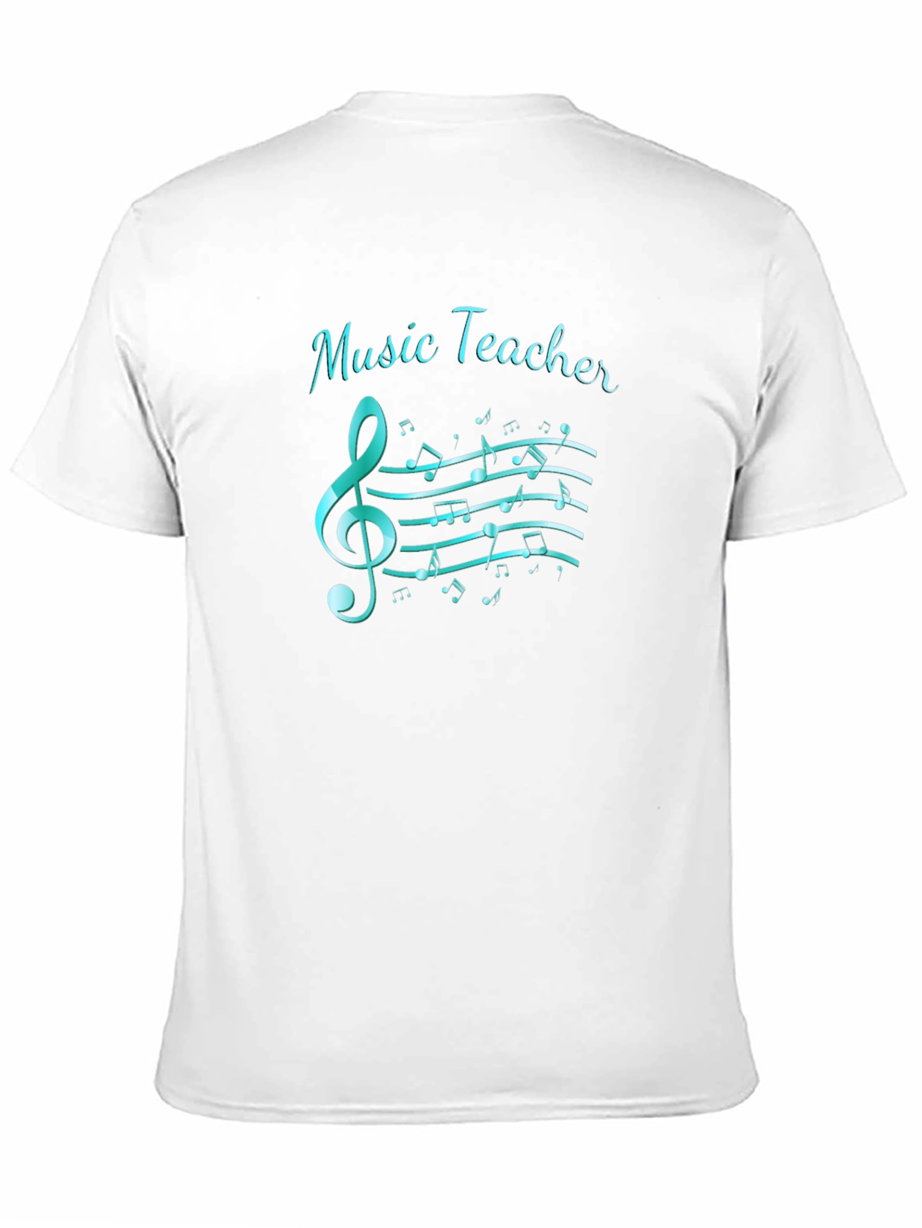 Music Teacher T-Shirt: Treble Clef & Notes
