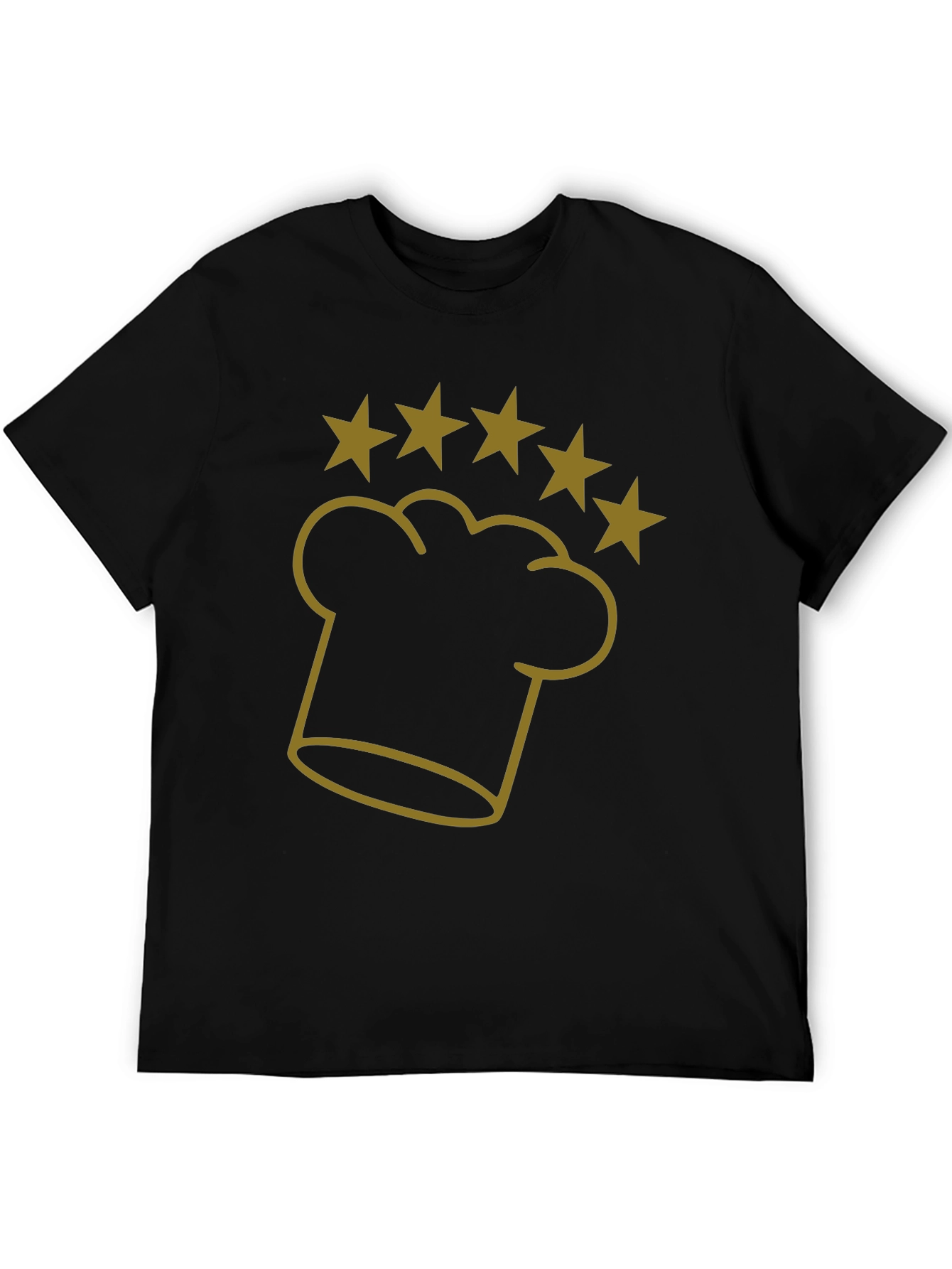 Chef Hat Five Star T-Shirt - Restaurant Quality