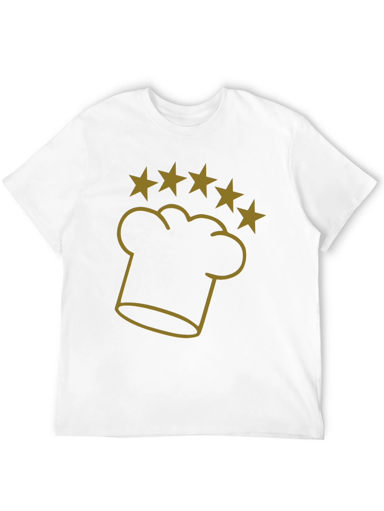 Chef Hat Five Star T-Shirt - Restaurant Quality
