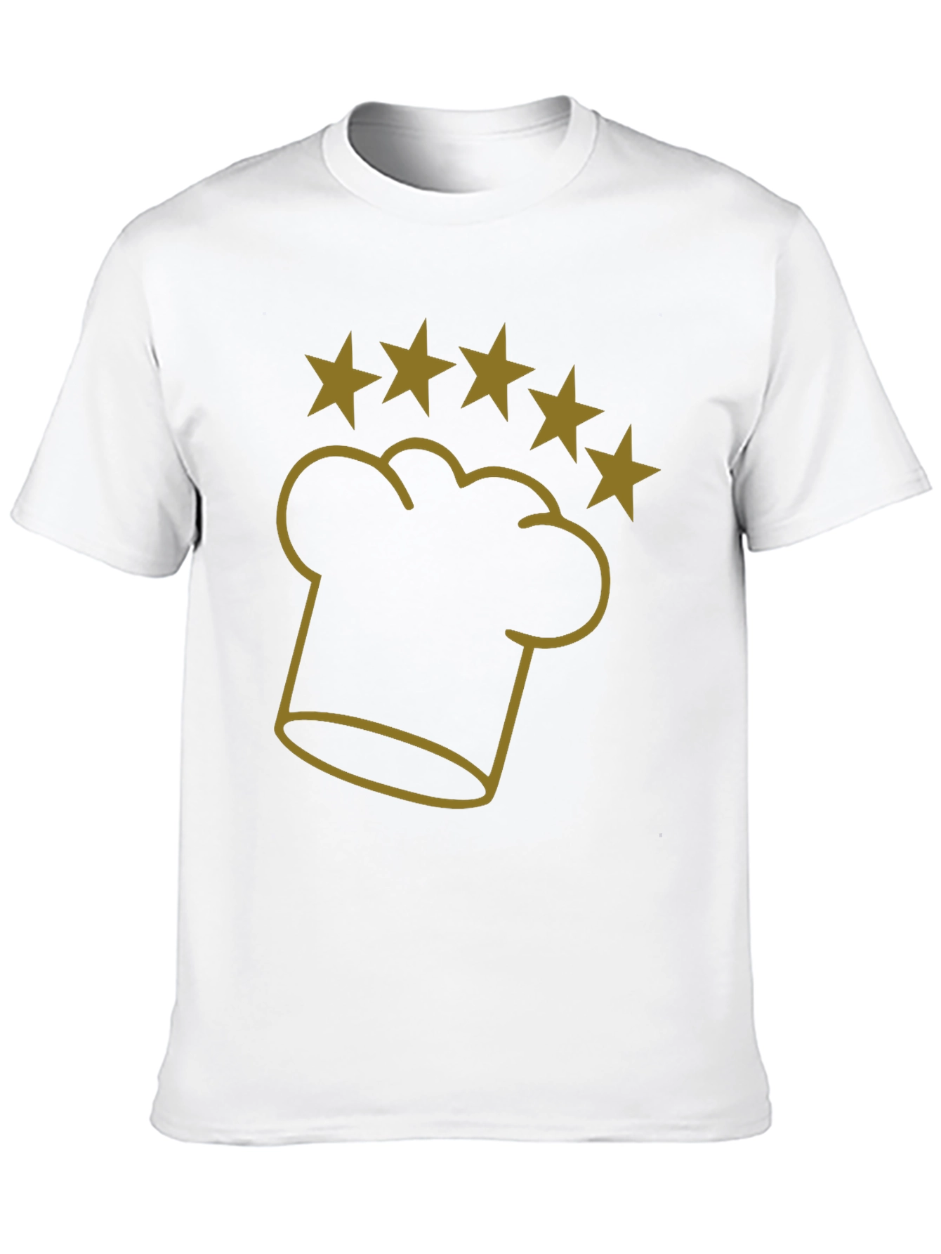 Chef Hat Five Star T-Shirt - Restaurant Quality