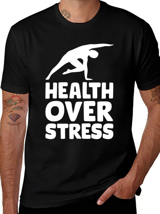 Health Over Stress Graphic Tee