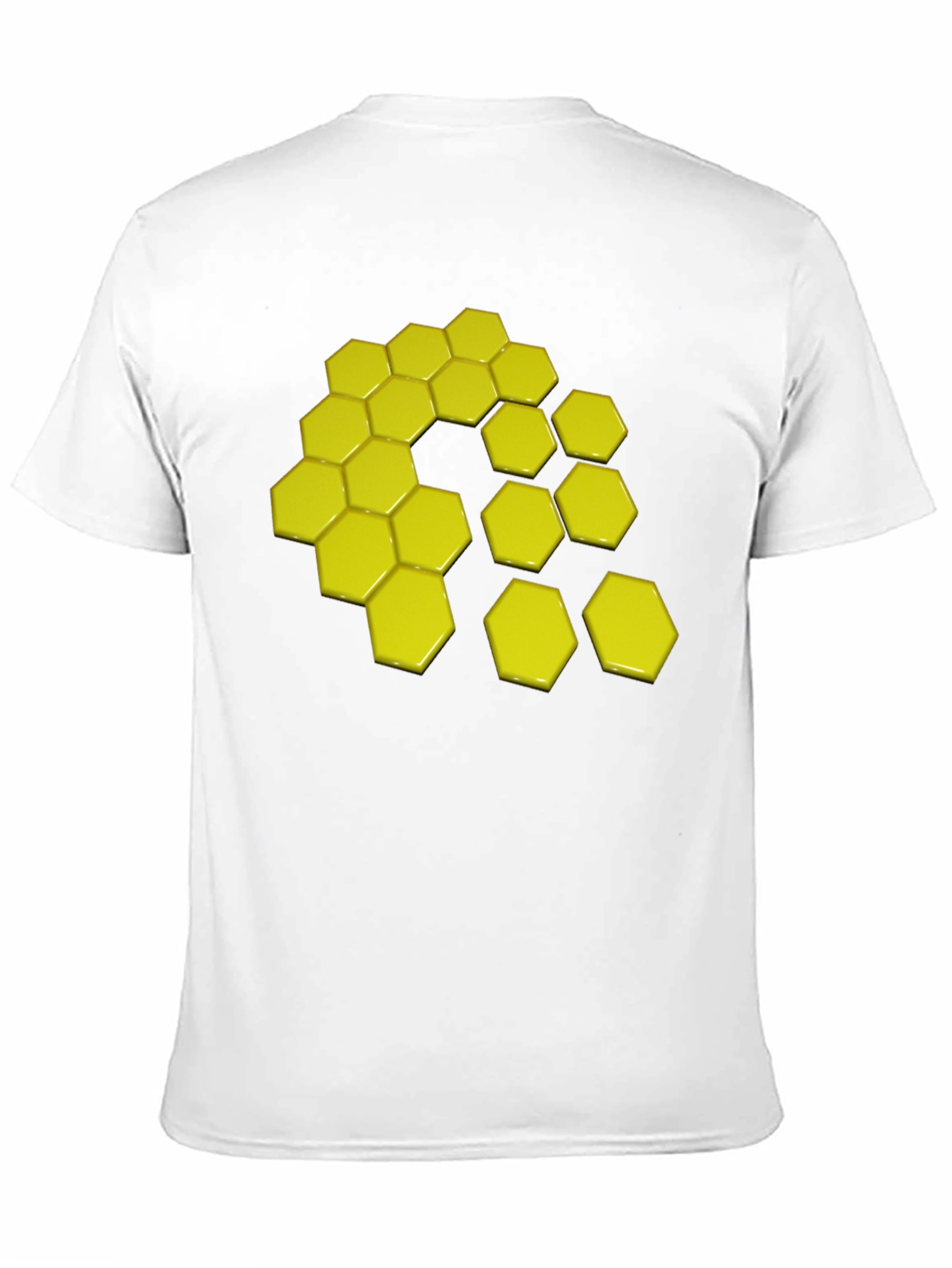 Geometric Hexagon Graphic Tee - Modern Style