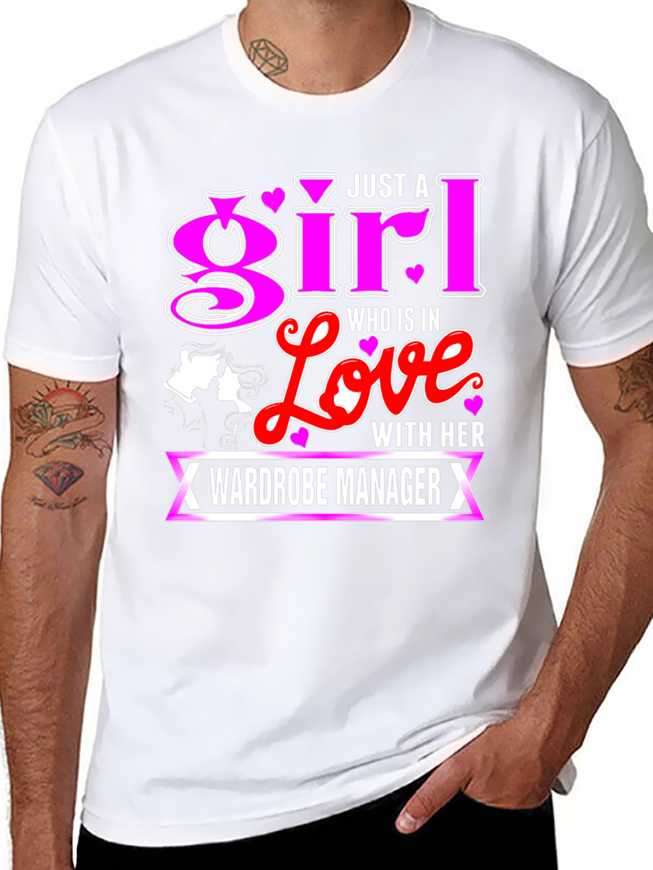 Wardrobe Manager Girl in Love Graphic T-Shirt