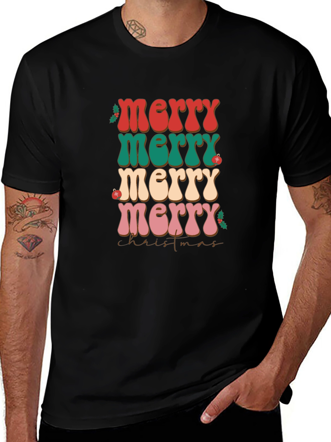 Retro Merry Christmas T-Shirt