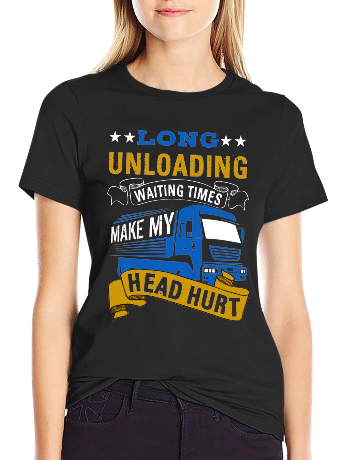 Long Unloading Head Hurt T-Shirt