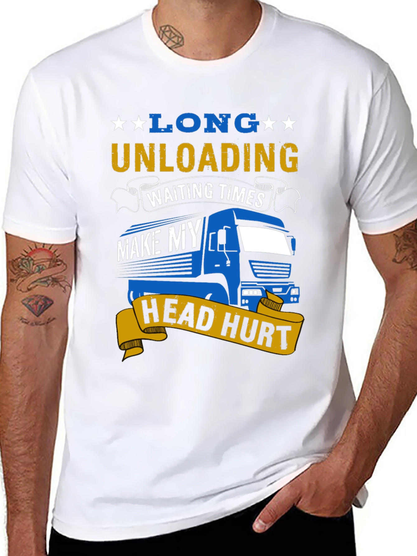 Long Unloading Head Hurt T-Shirt