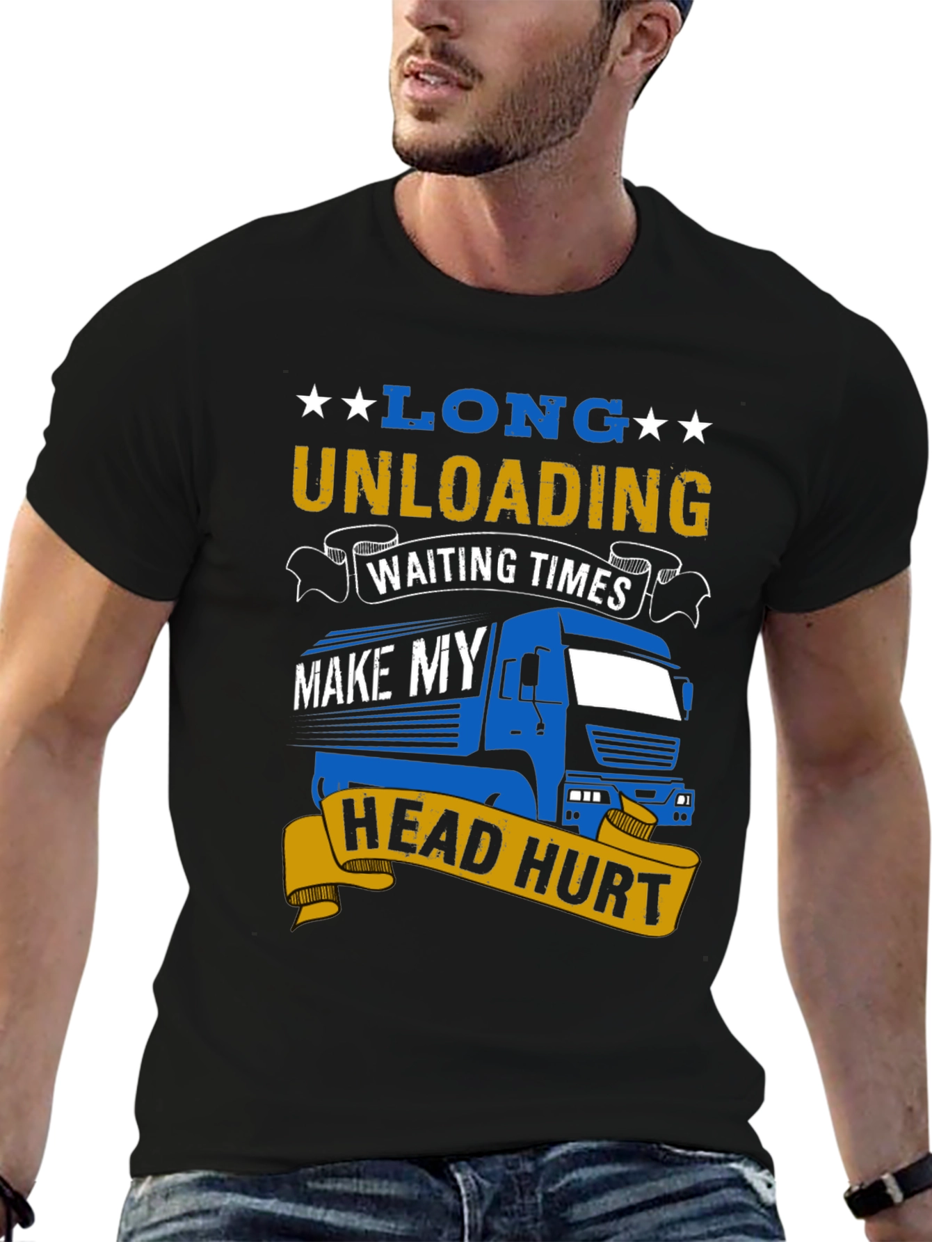 Long Unloading Head Hurt T-Shirt