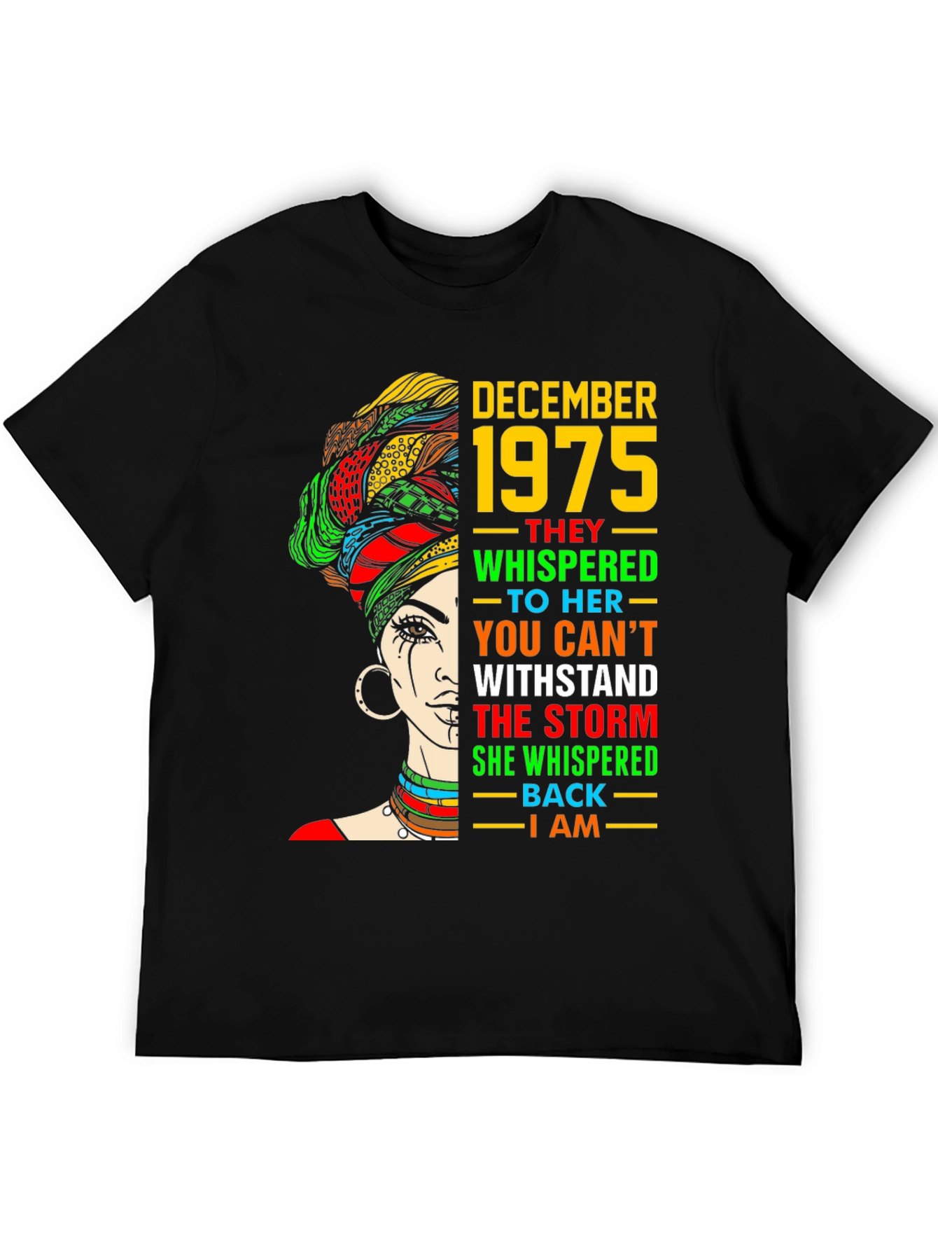 December 1975 Black Woman T-Shirt