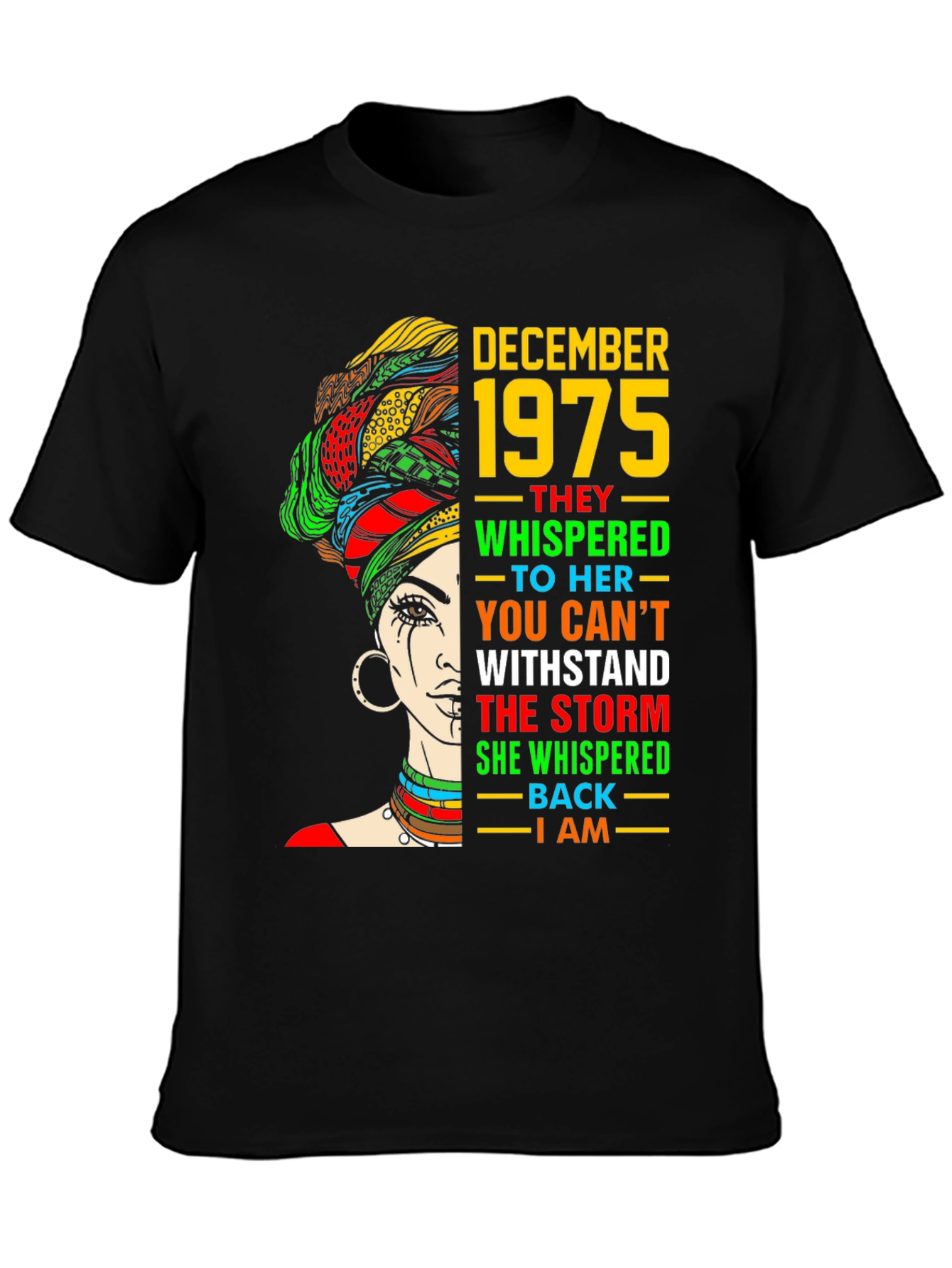 December 1975 Black Woman T-Shirt