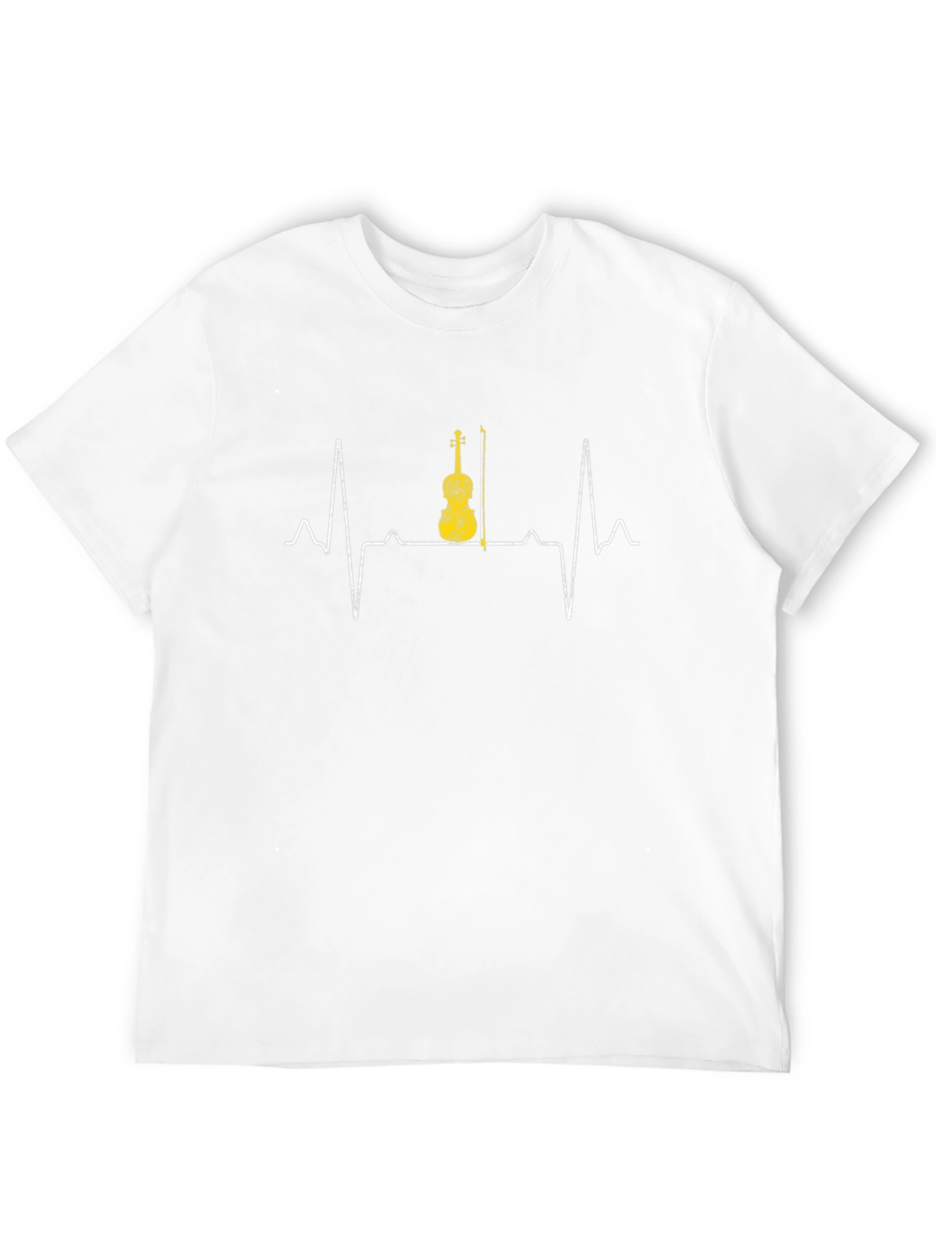 Violin Heartbeat T-Shirt - Music Lover Tee