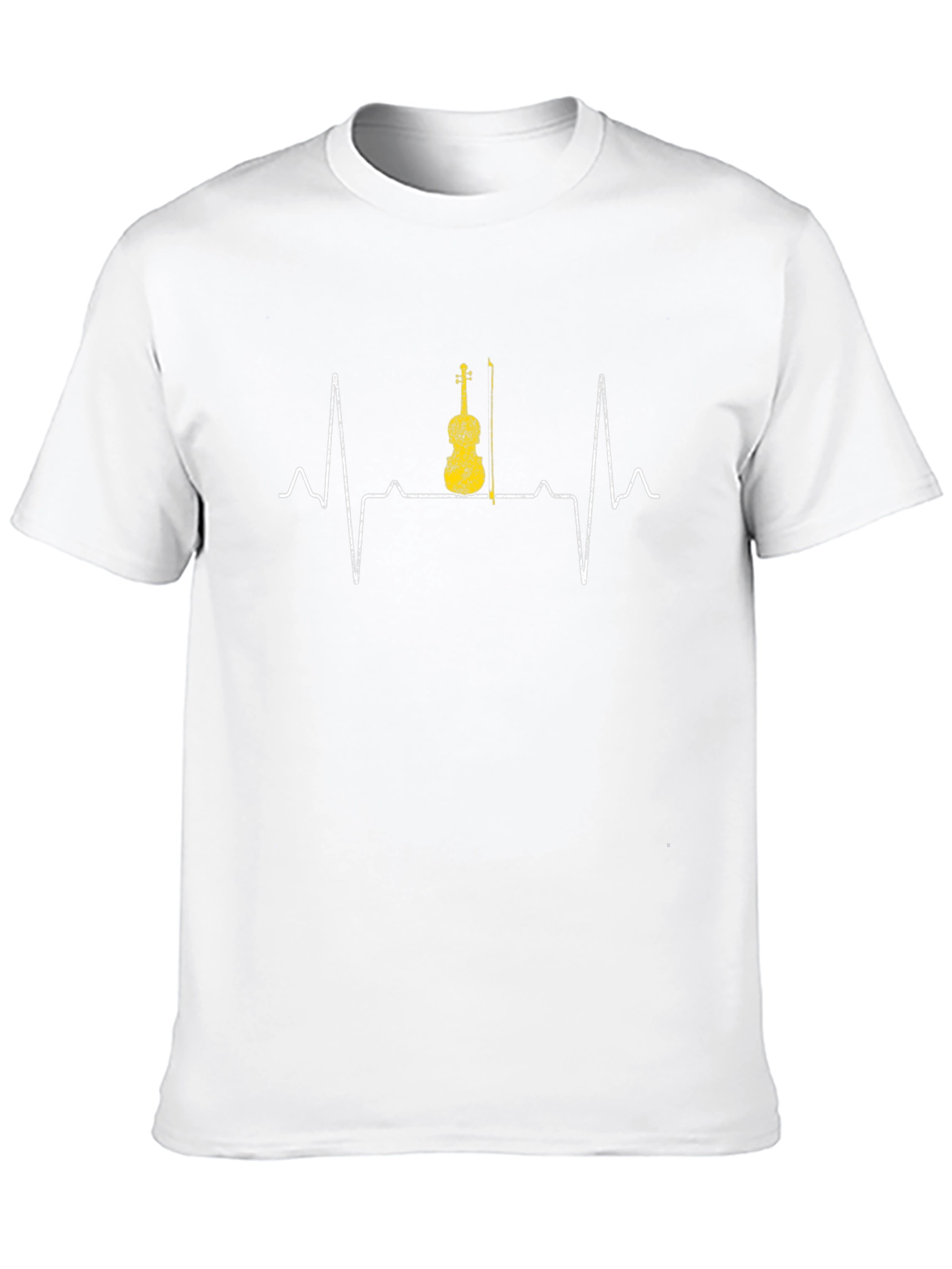 Violin Heartbeat T-Shirt - Music Lover Tee