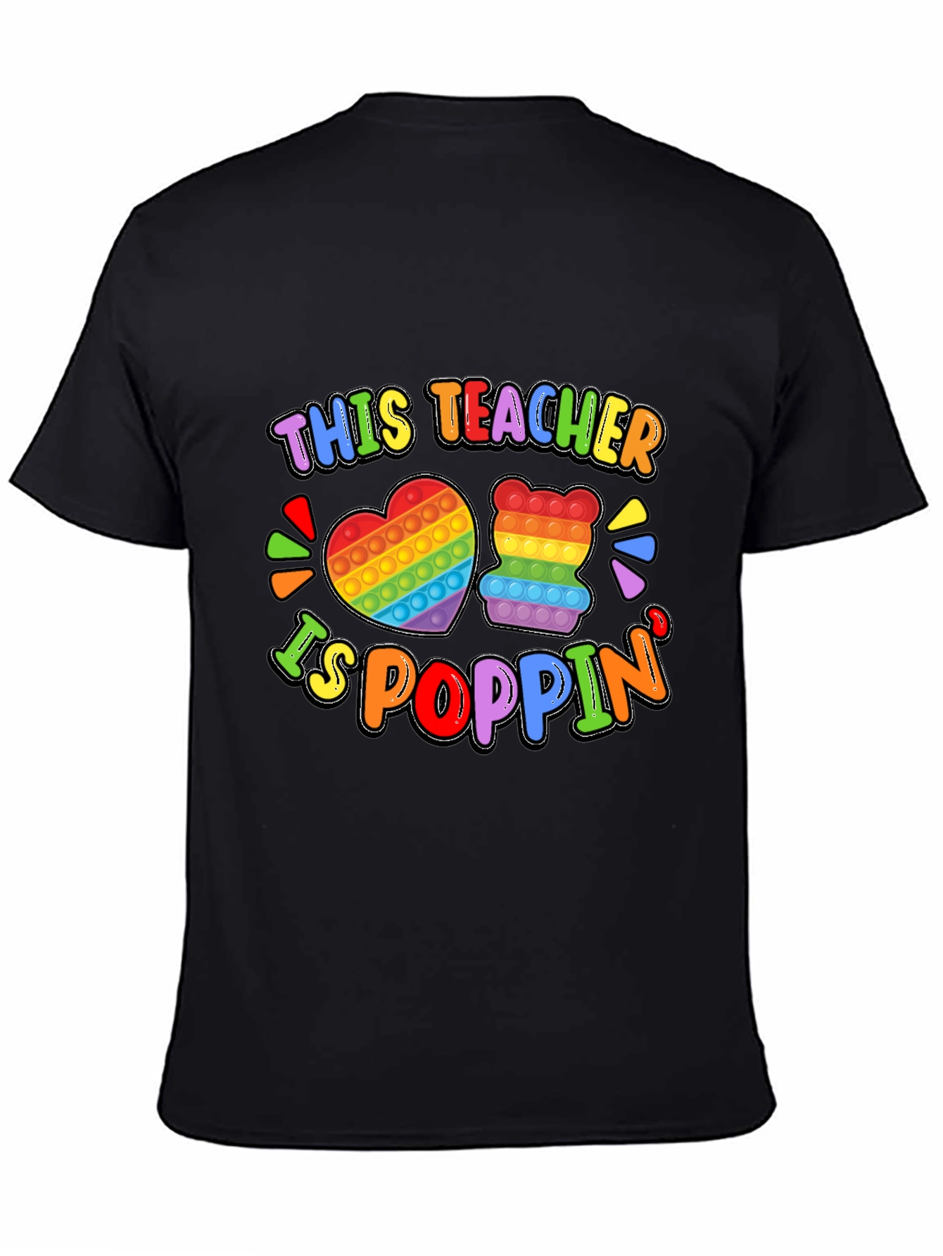 This Teacher Is Poppin Graphic T-Shirt