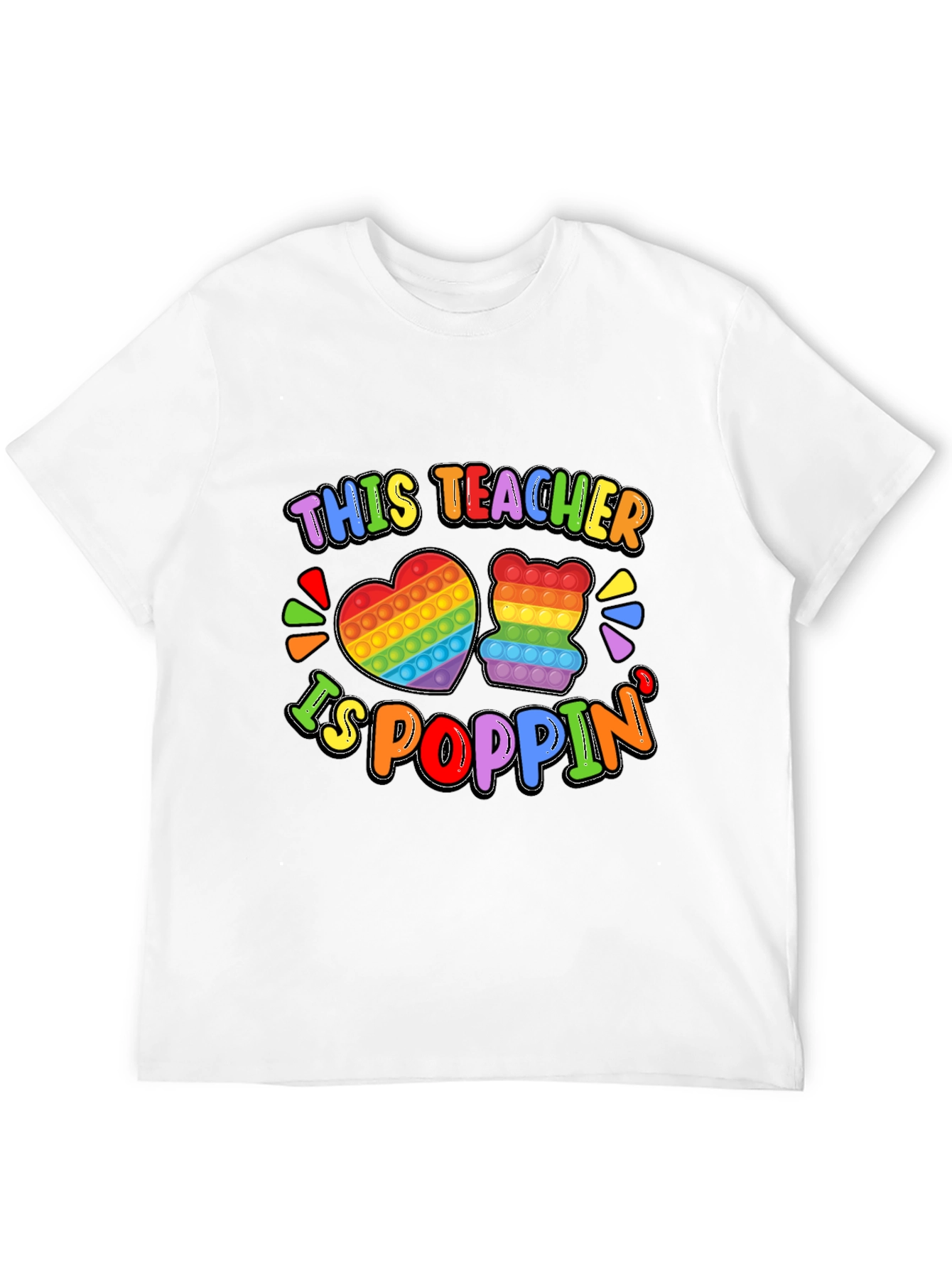This Teacher Is Poppin Graphic T-Shirt