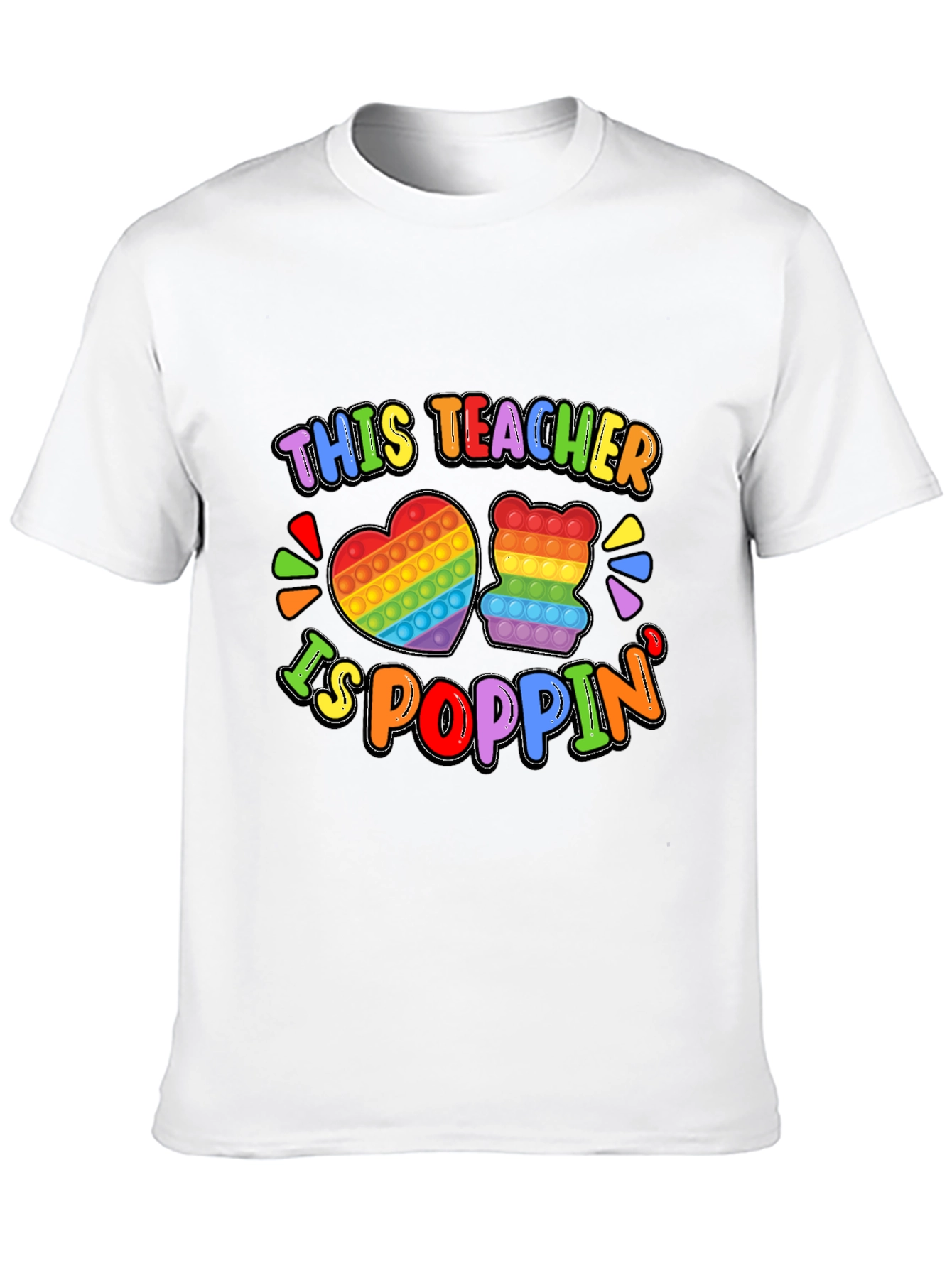 This Teacher Is Poppin Graphic T-Shirt