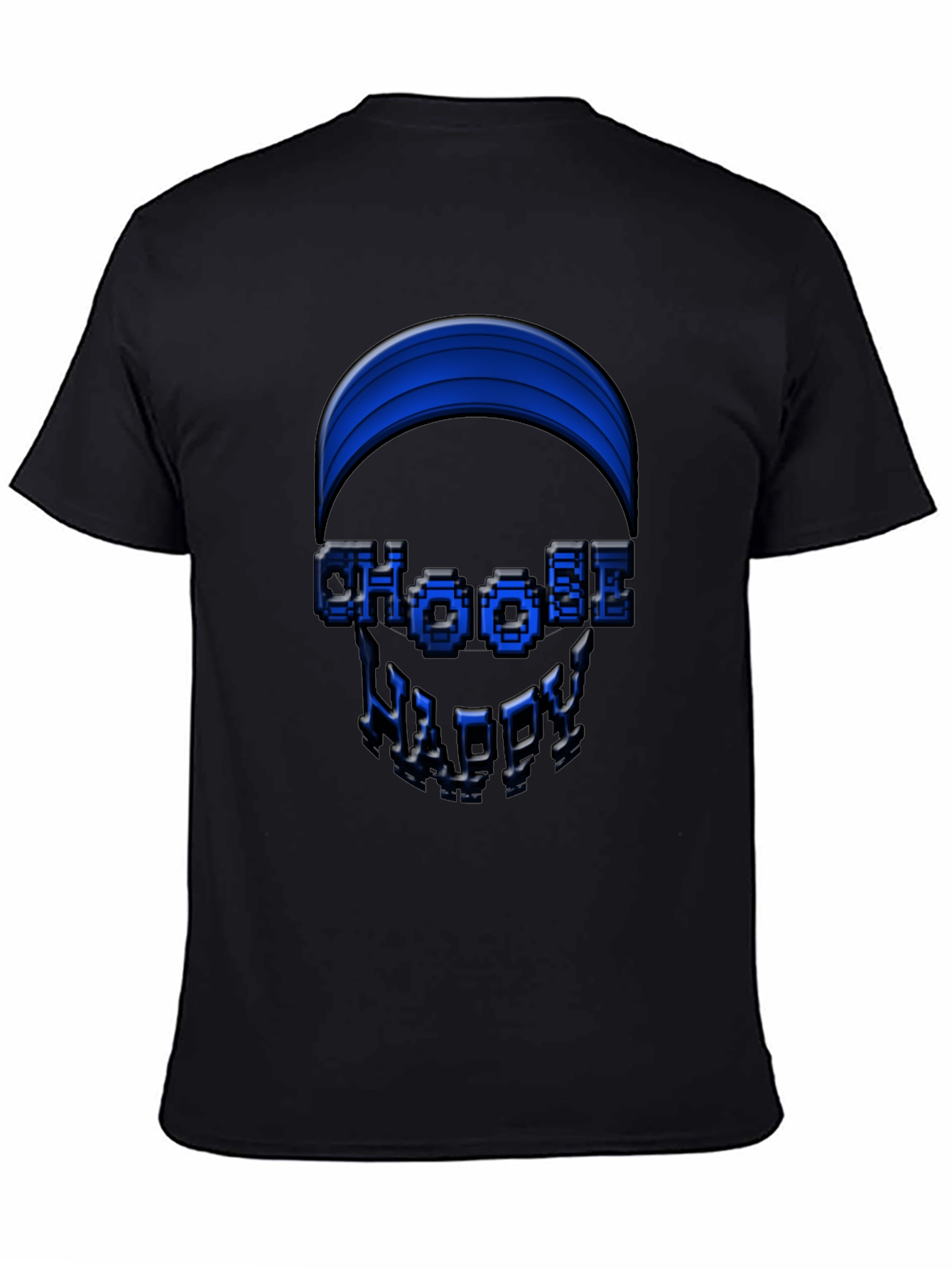 Choose Happy Graphic Tee - Black