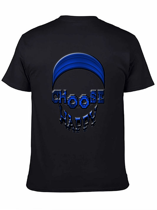 Choose Happy Graphic Tee - Black