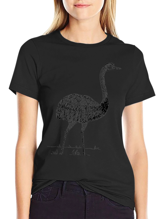 Ostrich Graphic Tee - Mens Black T-Shirt