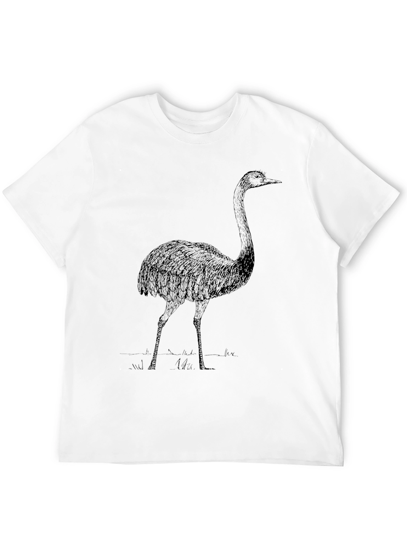 Ostrich Graphic Tee - Mens Black T-Shirt