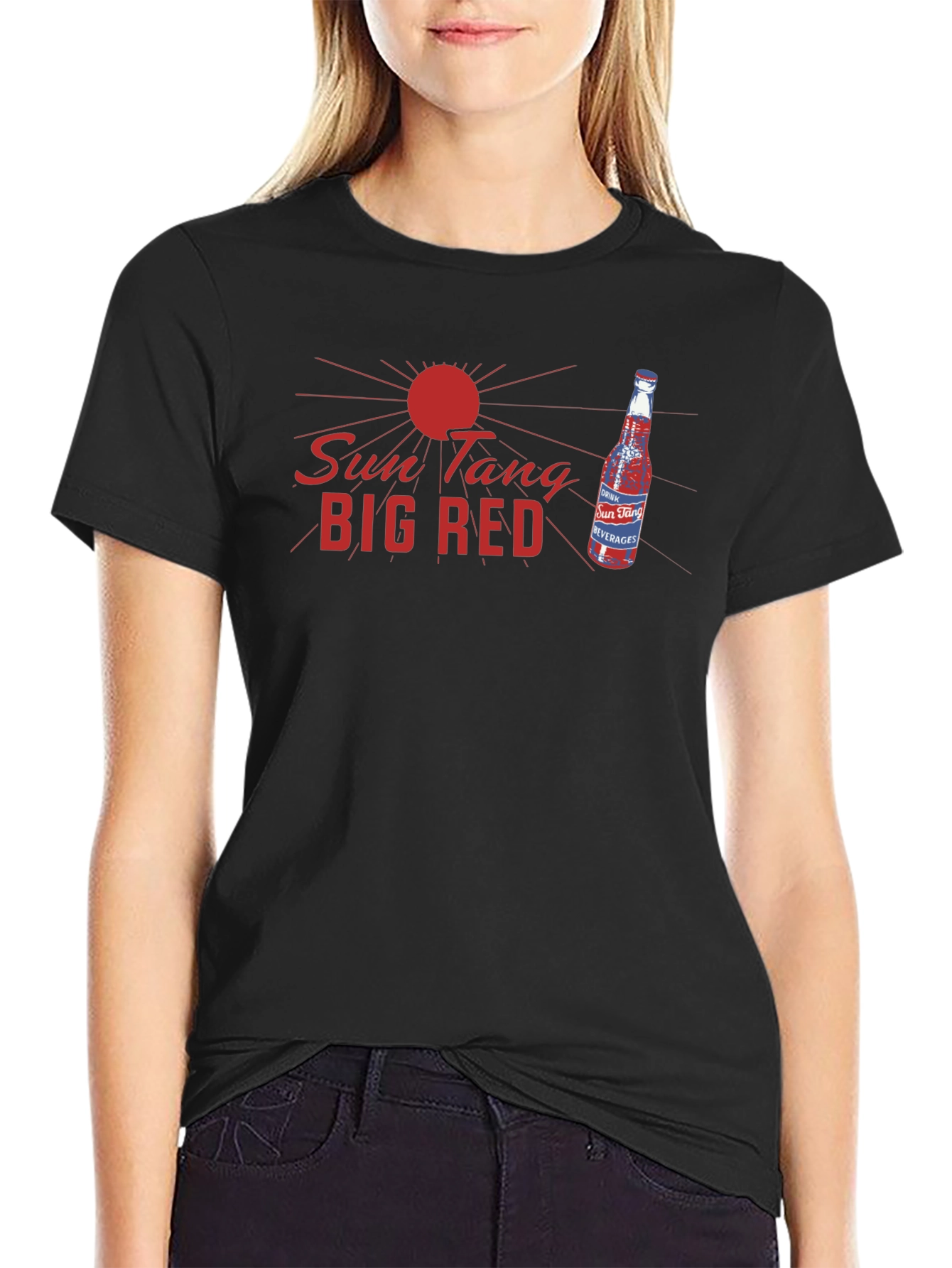 Sun Tang Big Red T-Shirt - Retro Graphic Tee