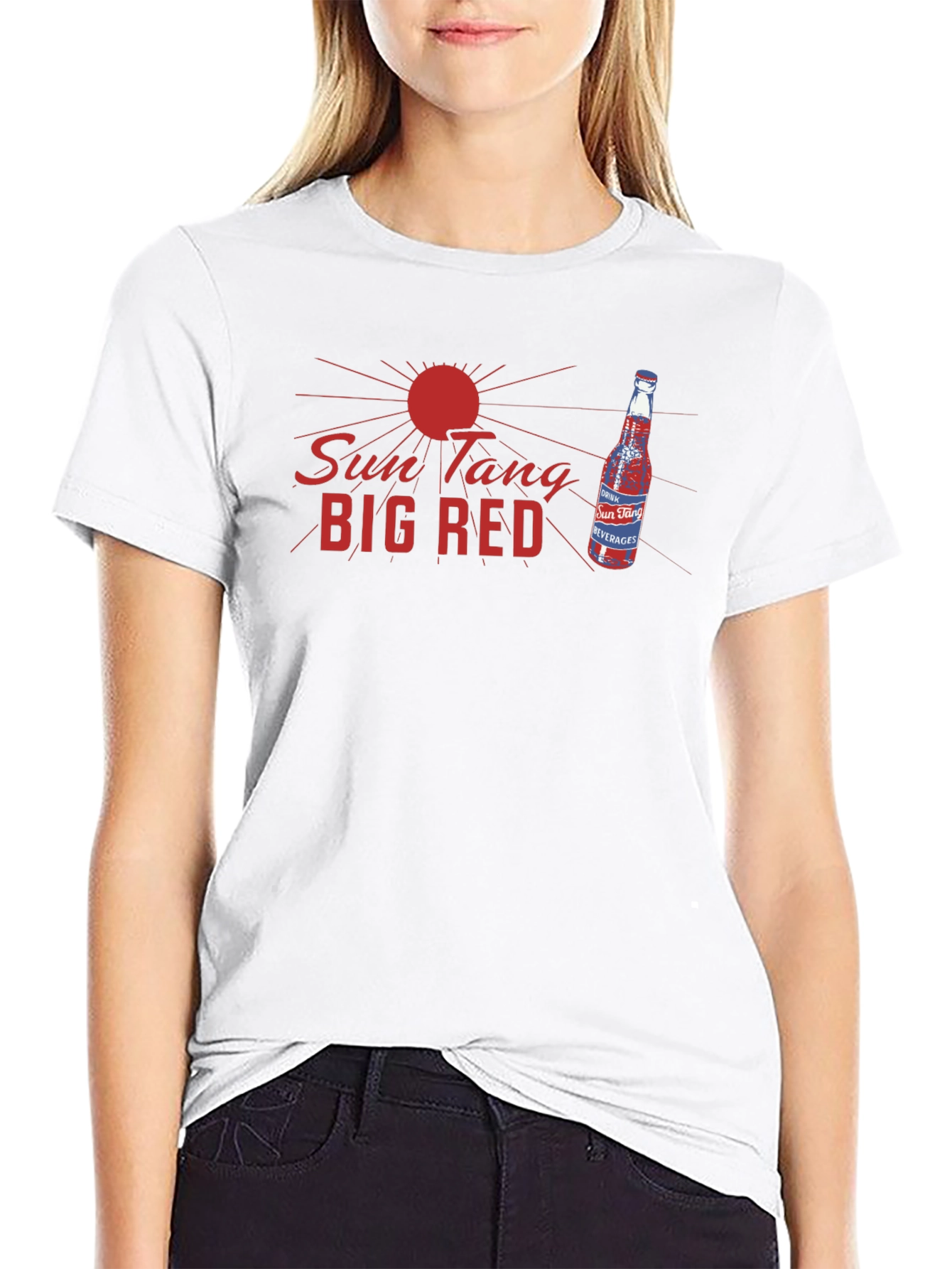 Sun Tang Big Red T-Shirt - Retro Graphic Tee