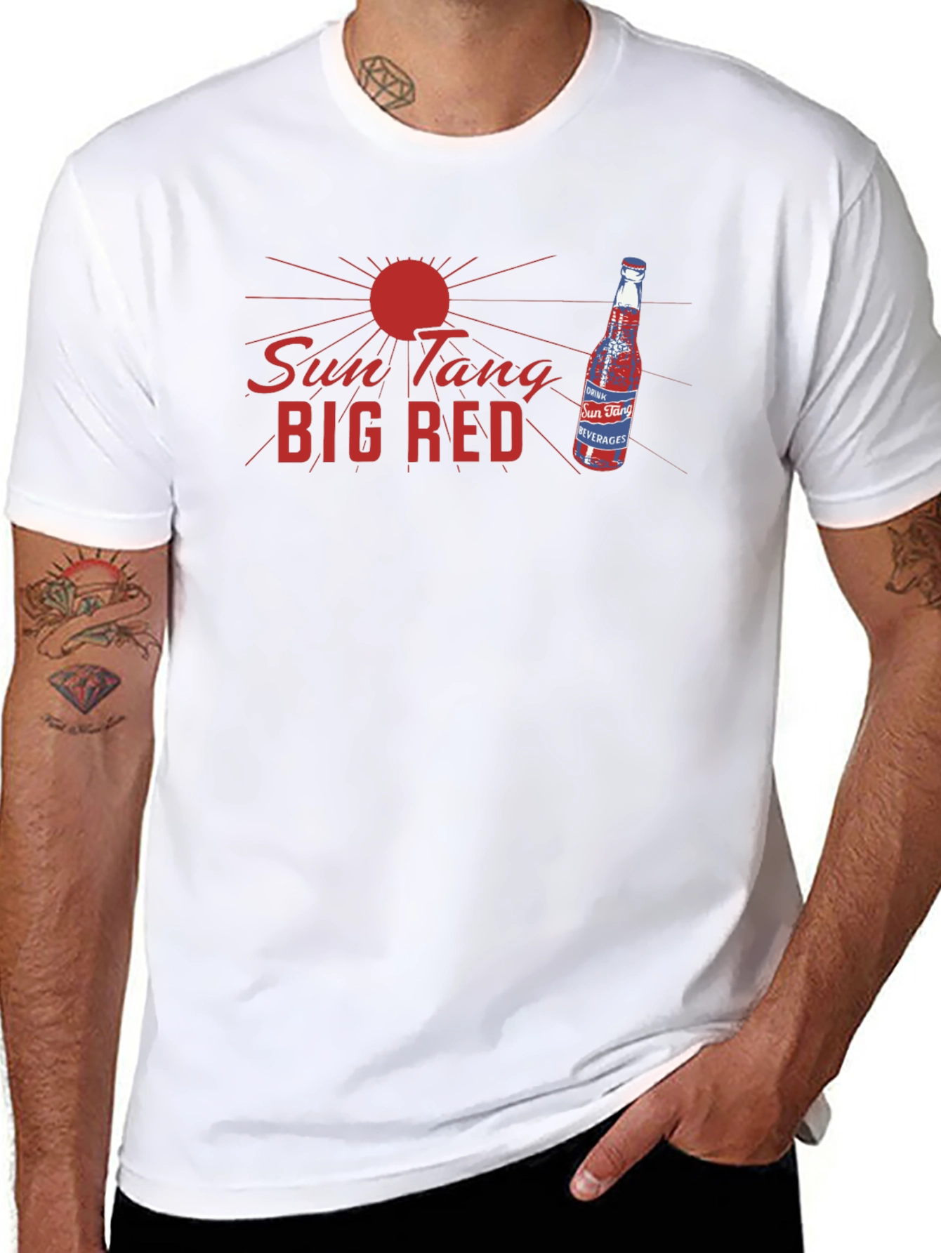 Sun Tang Big Red T-Shirt - Retro Graphic Tee