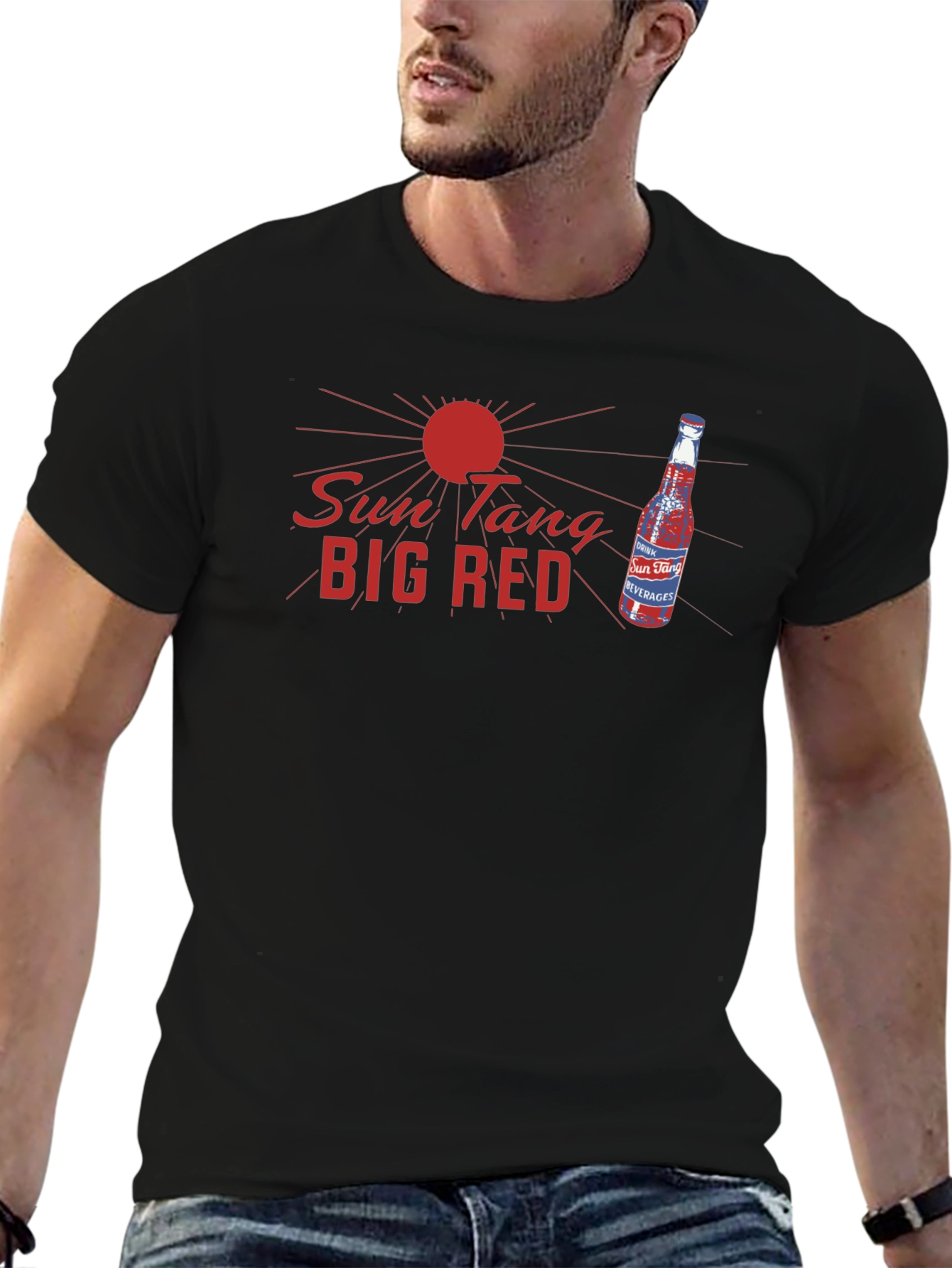 Sun Tang Big Red T-Shirt - Retro Graphic Tee