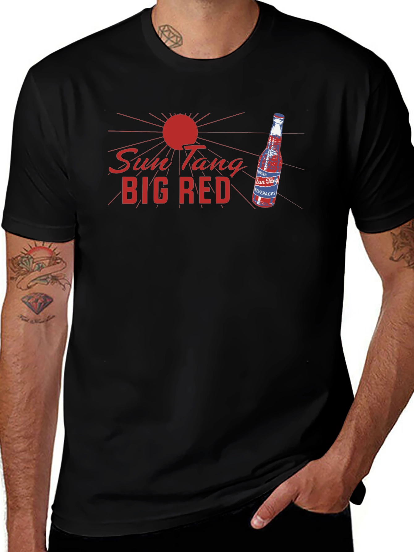 Sun Tang Big Red T-Shirt - Retro Graphic Tee