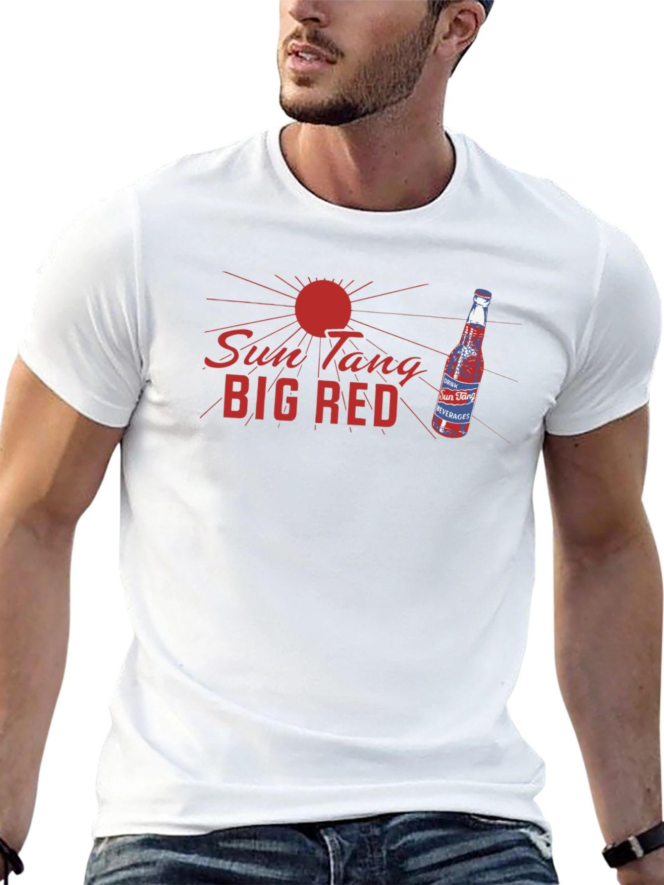Sun Tang Big Red T-Shirt - Retro Graphic Tee
