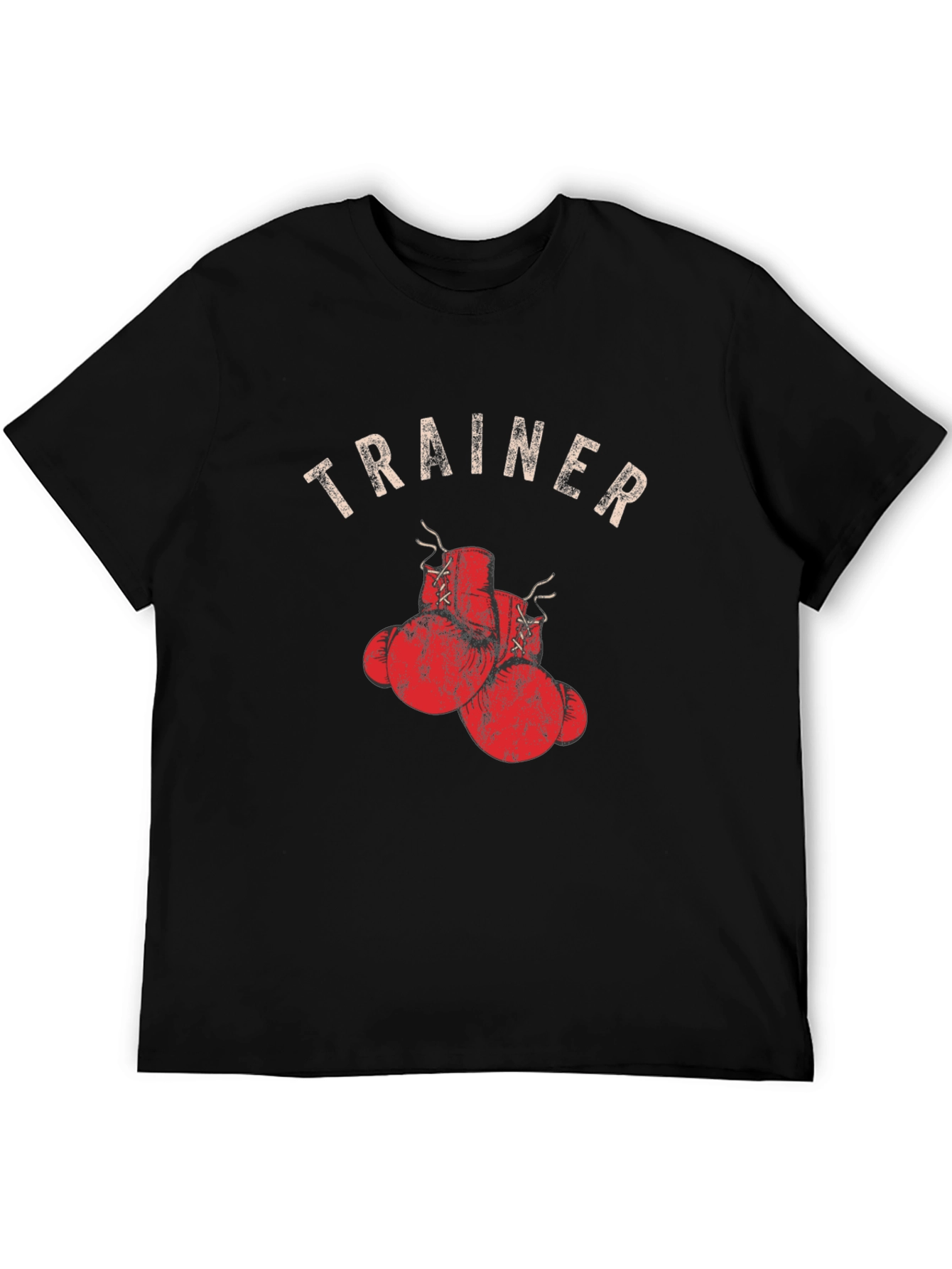 Trainer Boxing Gloves Graphic Tee - Black