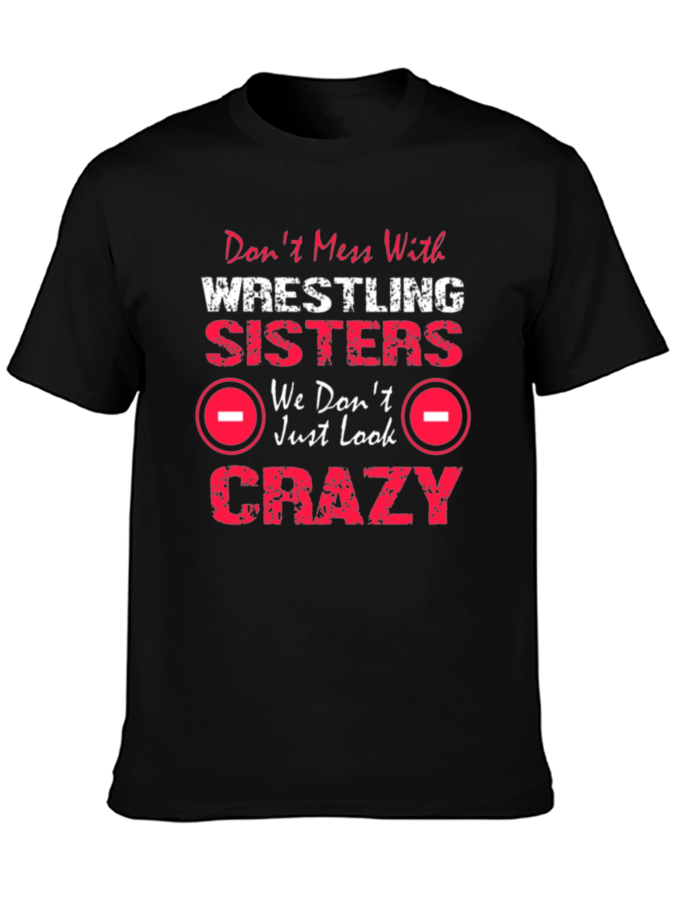 Wrestling Sisters Crazy Graphic T-Shirt
