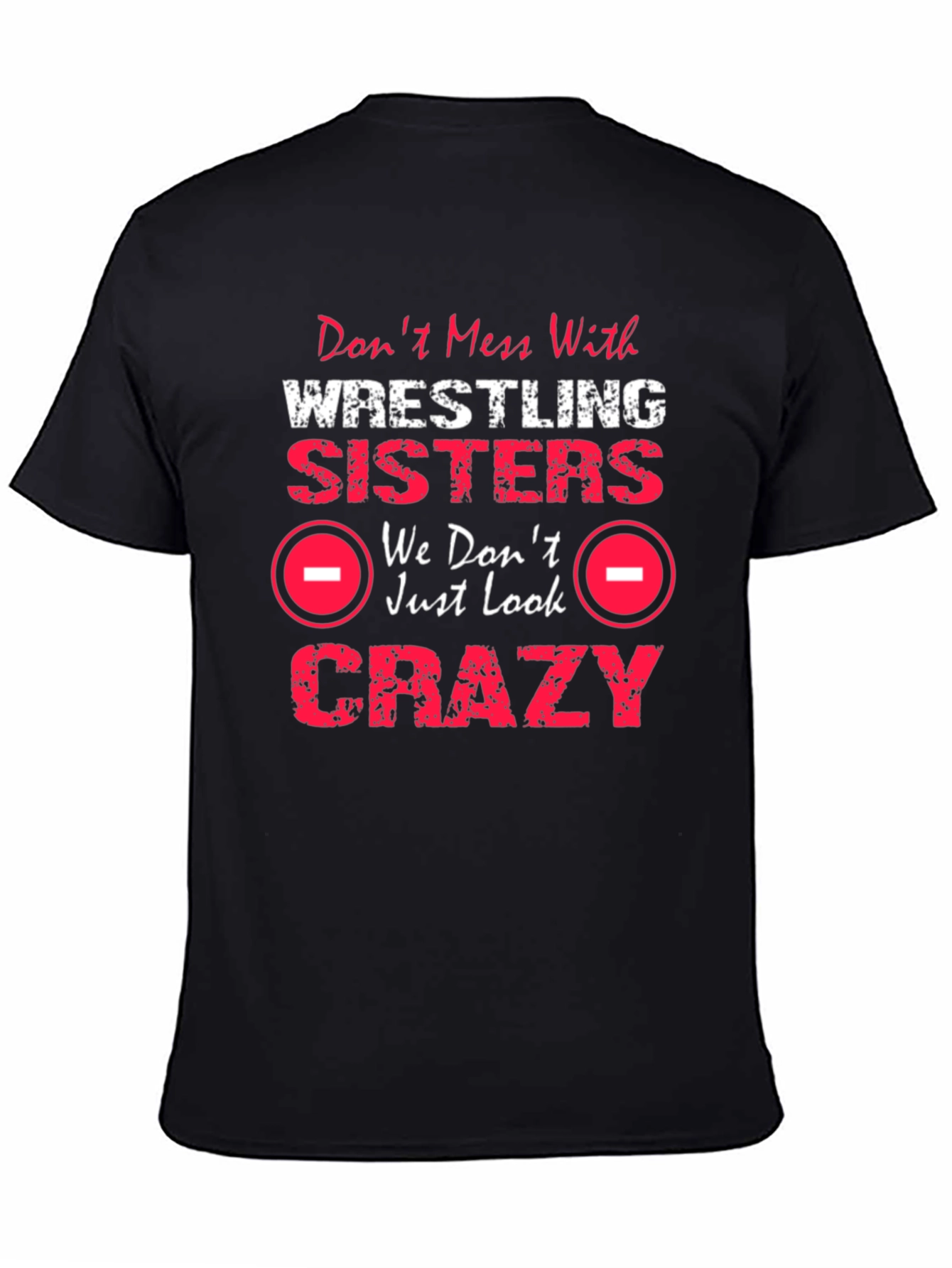 Wrestling Sisters Crazy Graphic T-Shirt