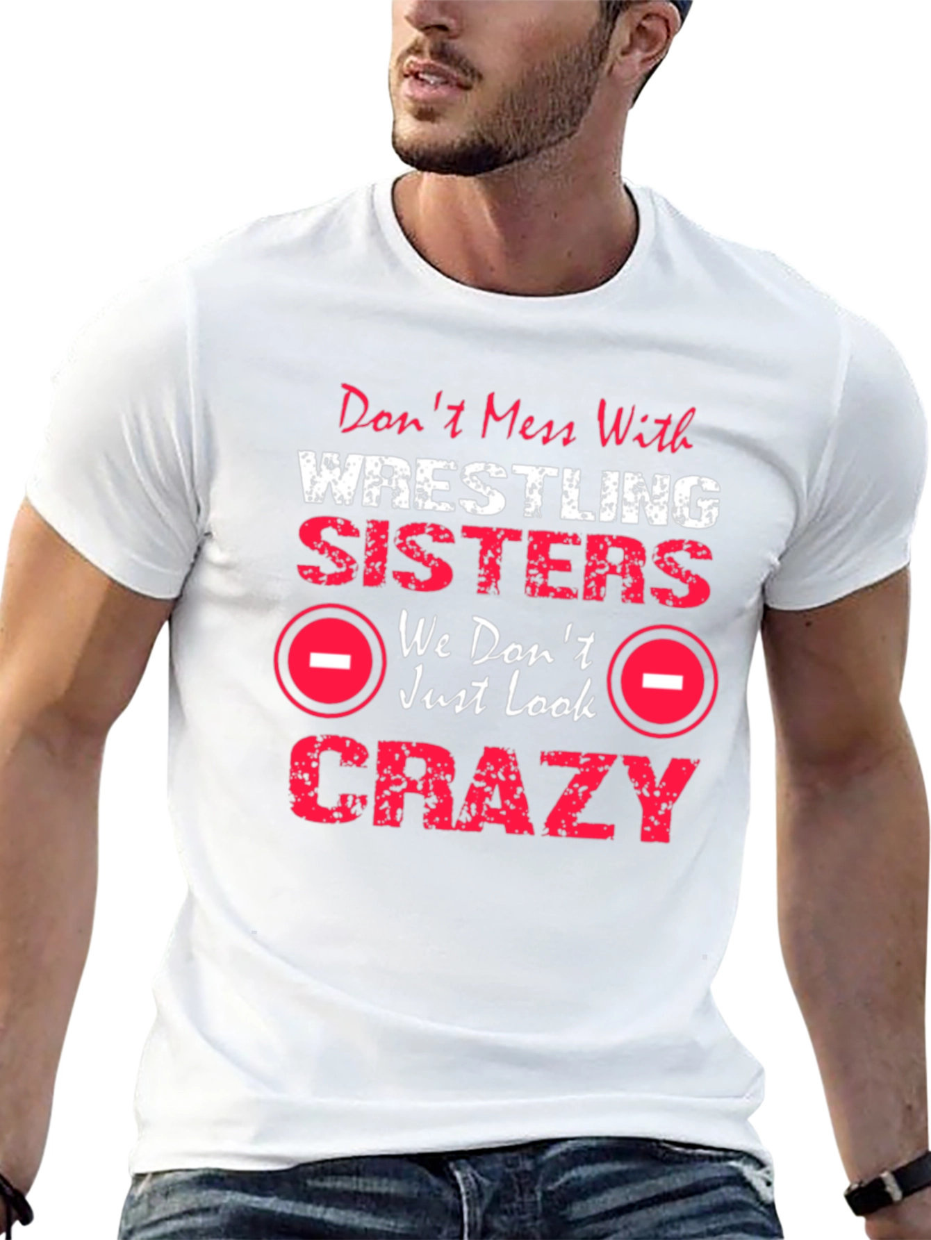 Wrestling Sisters Crazy Graphic T-Shirt