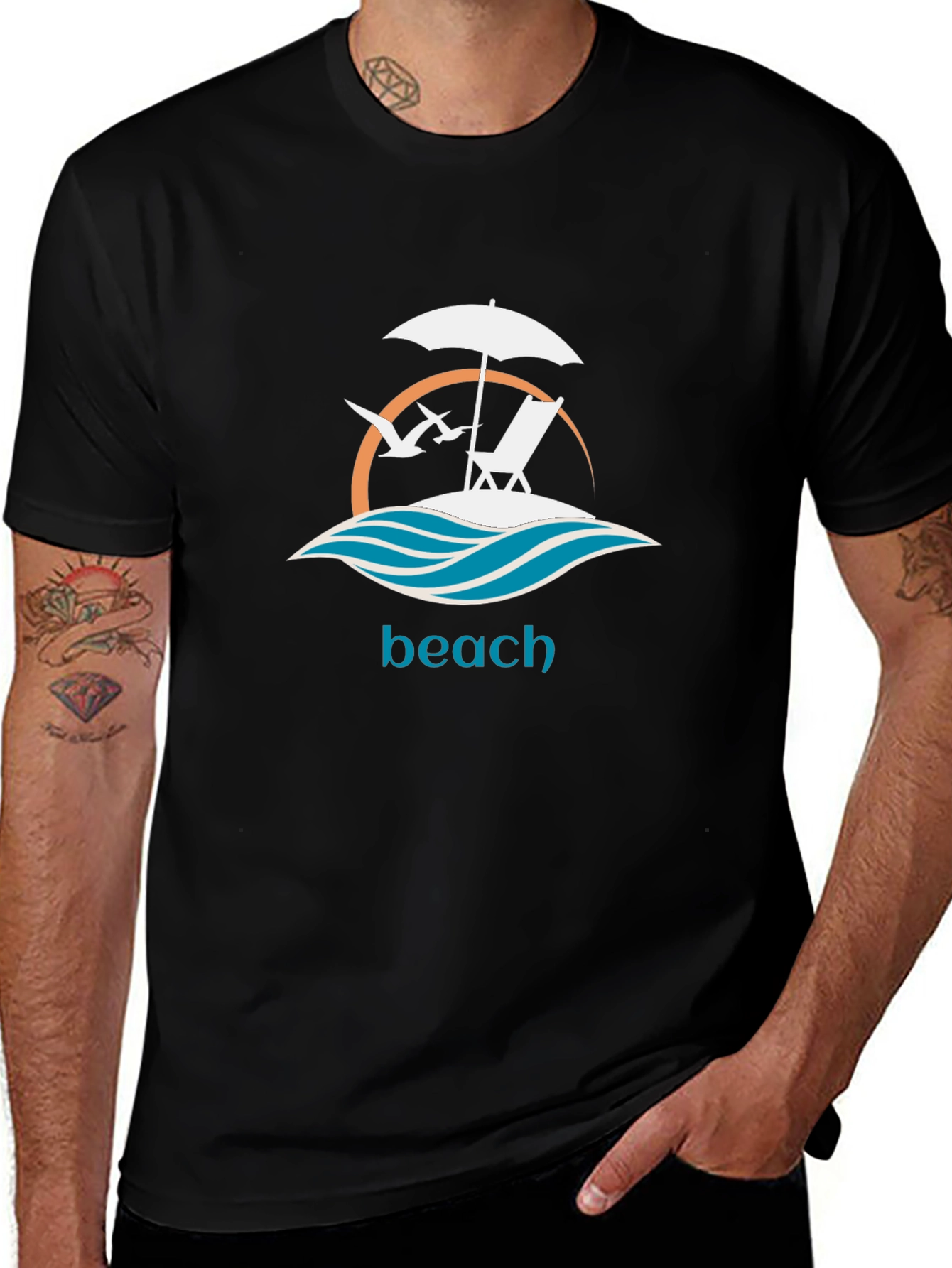 Beach Vibes Graphic Tee - Relax in Style