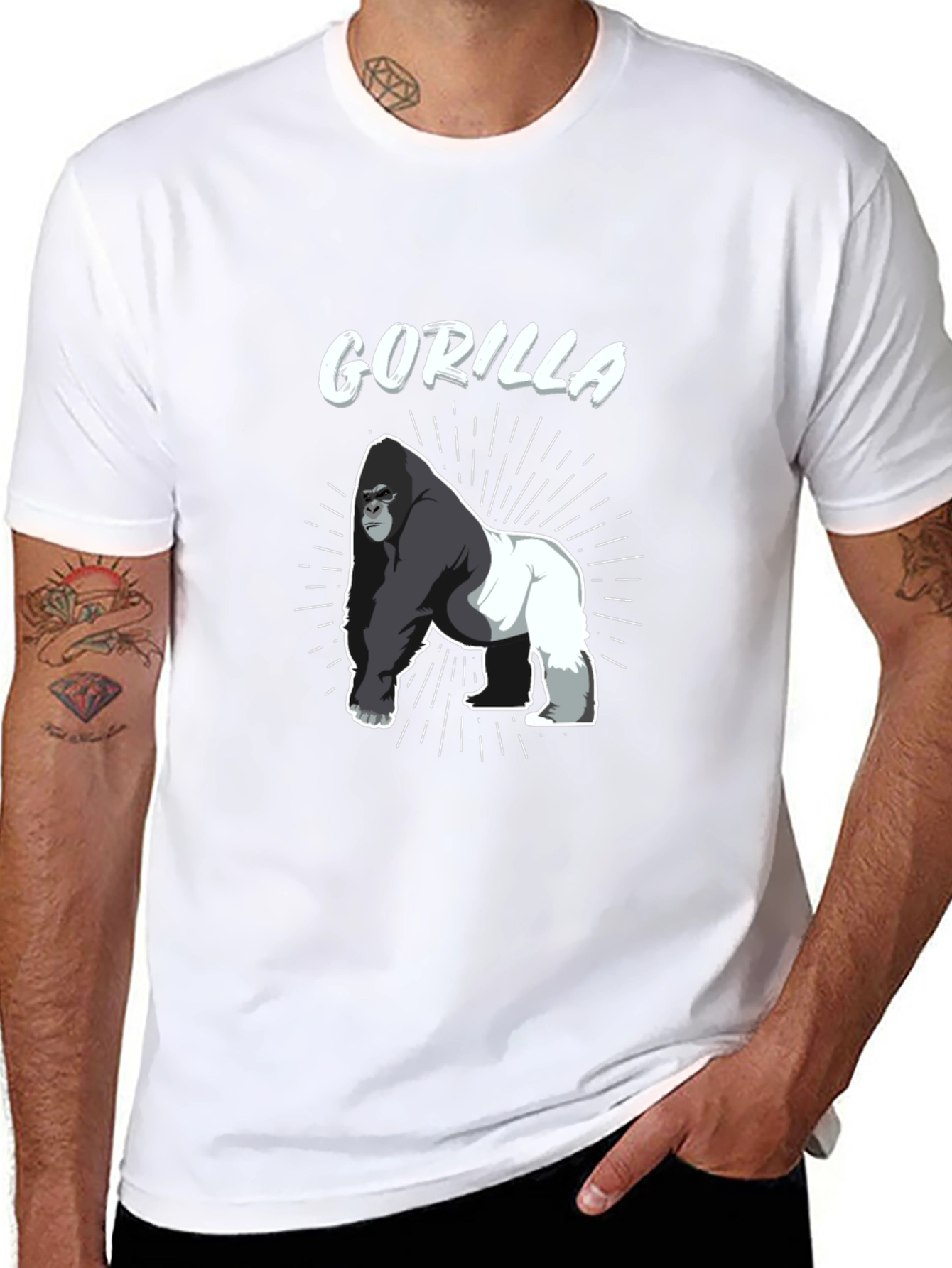 Gorilla Graphic Tee - Mens Black T-Shirt