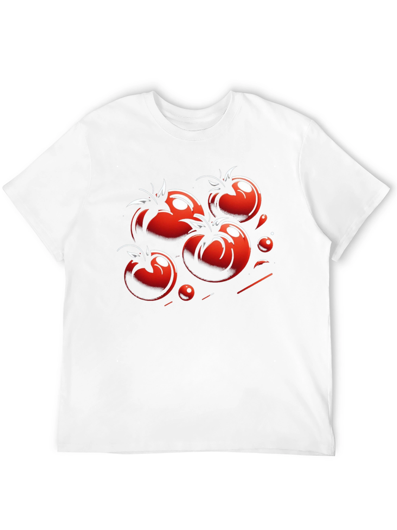 Tomato Graphic Black T-Shirt