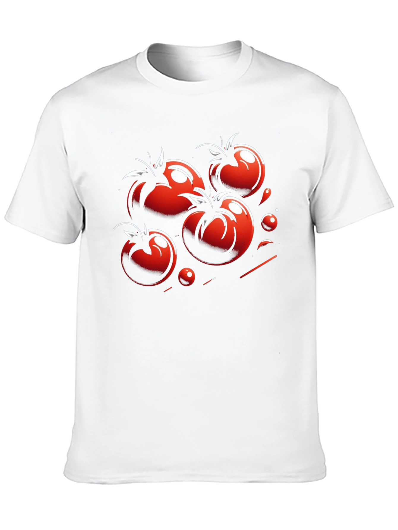 Tomato Graphic Black T-Shirt