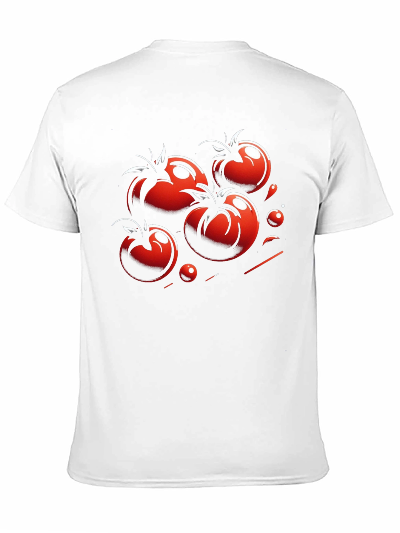 Tomato Graphic Black T-Shirt