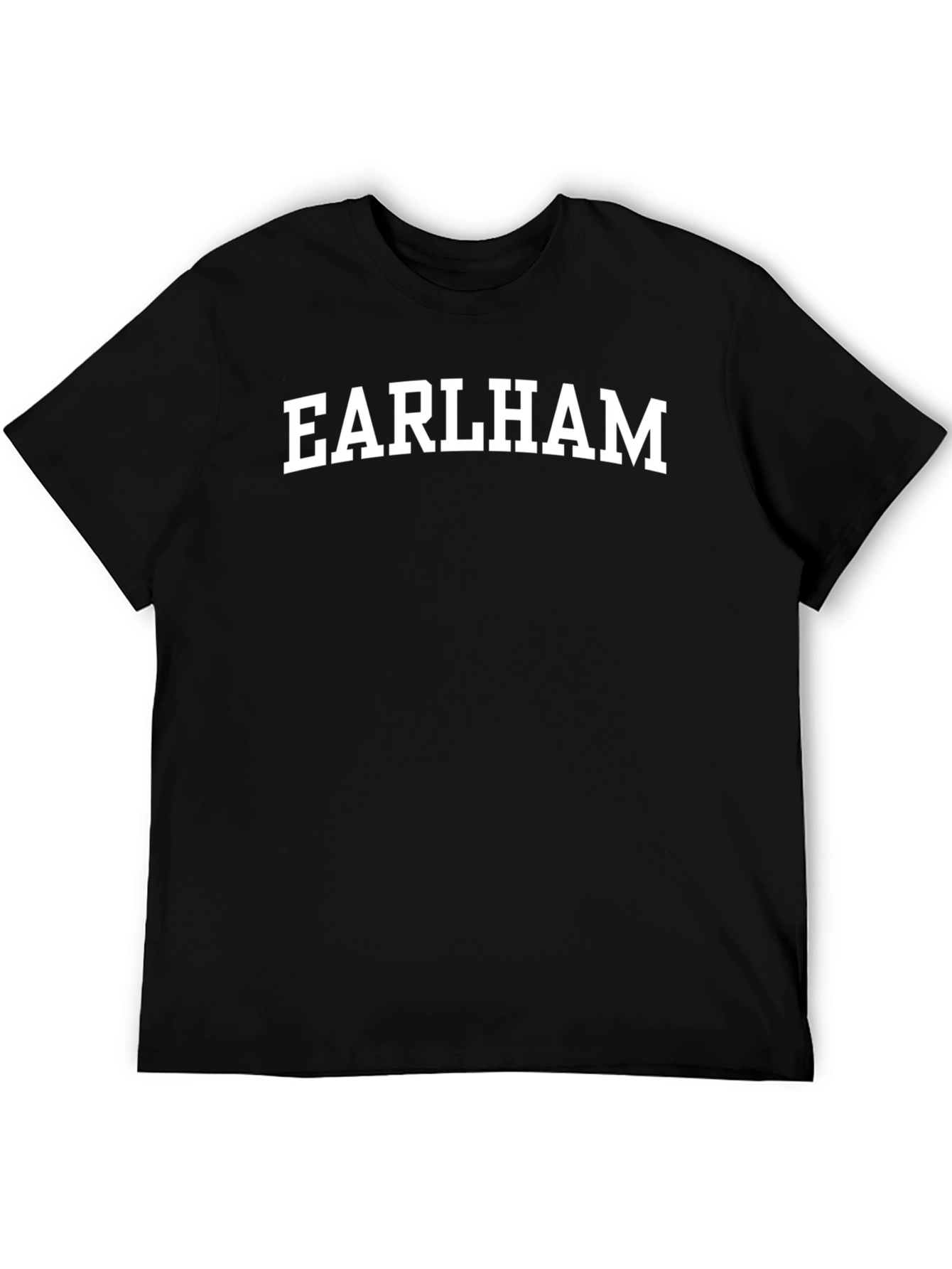 Earlham Black Cotton T-Shirt
