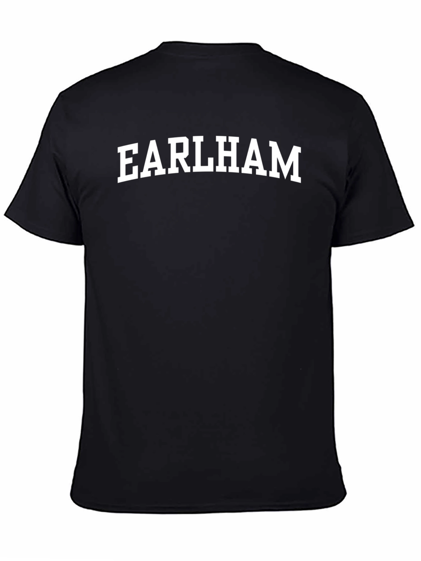 Earlham Black Cotton T-Shirt