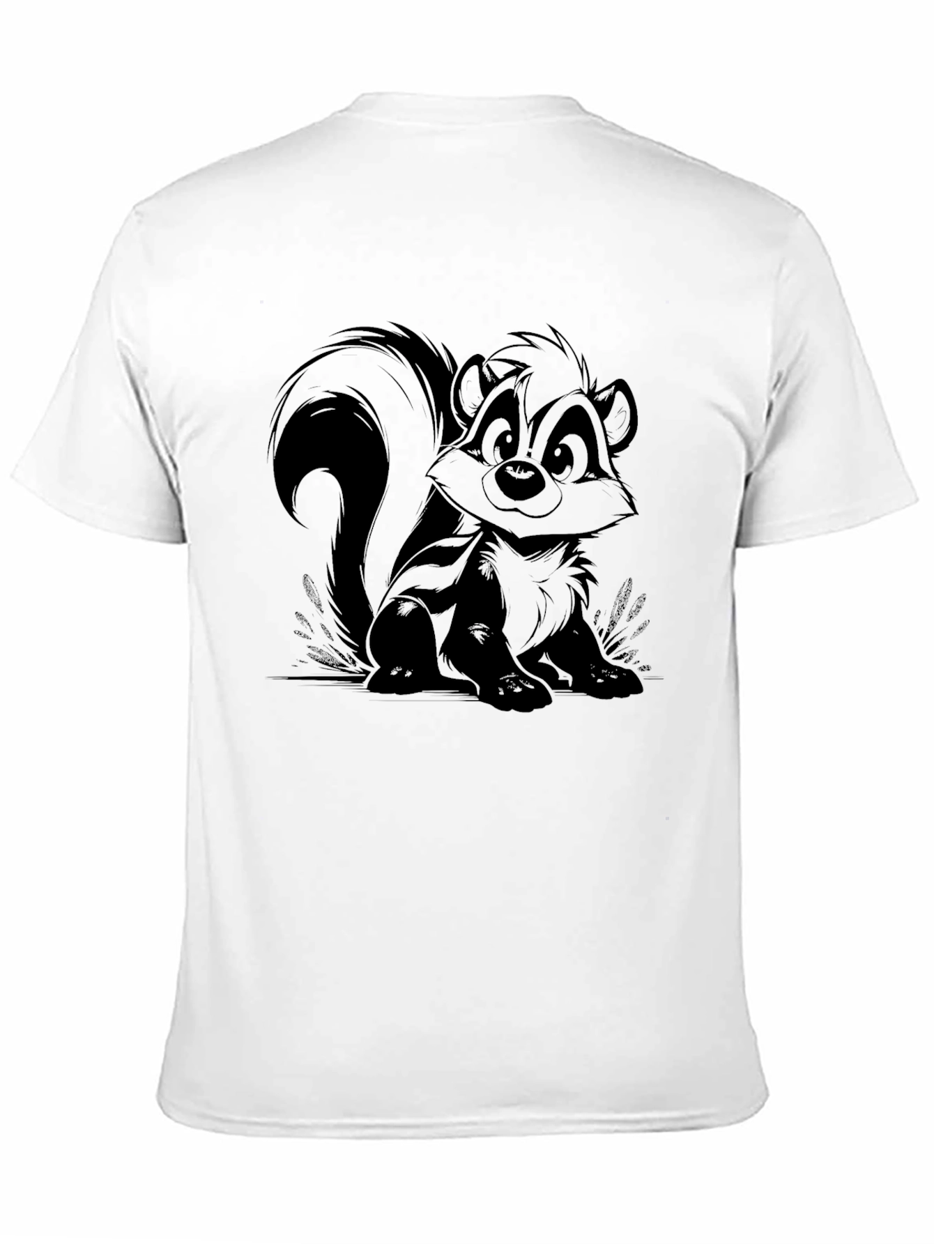 Cute Skunk Cartoon Graphic T-Shirt