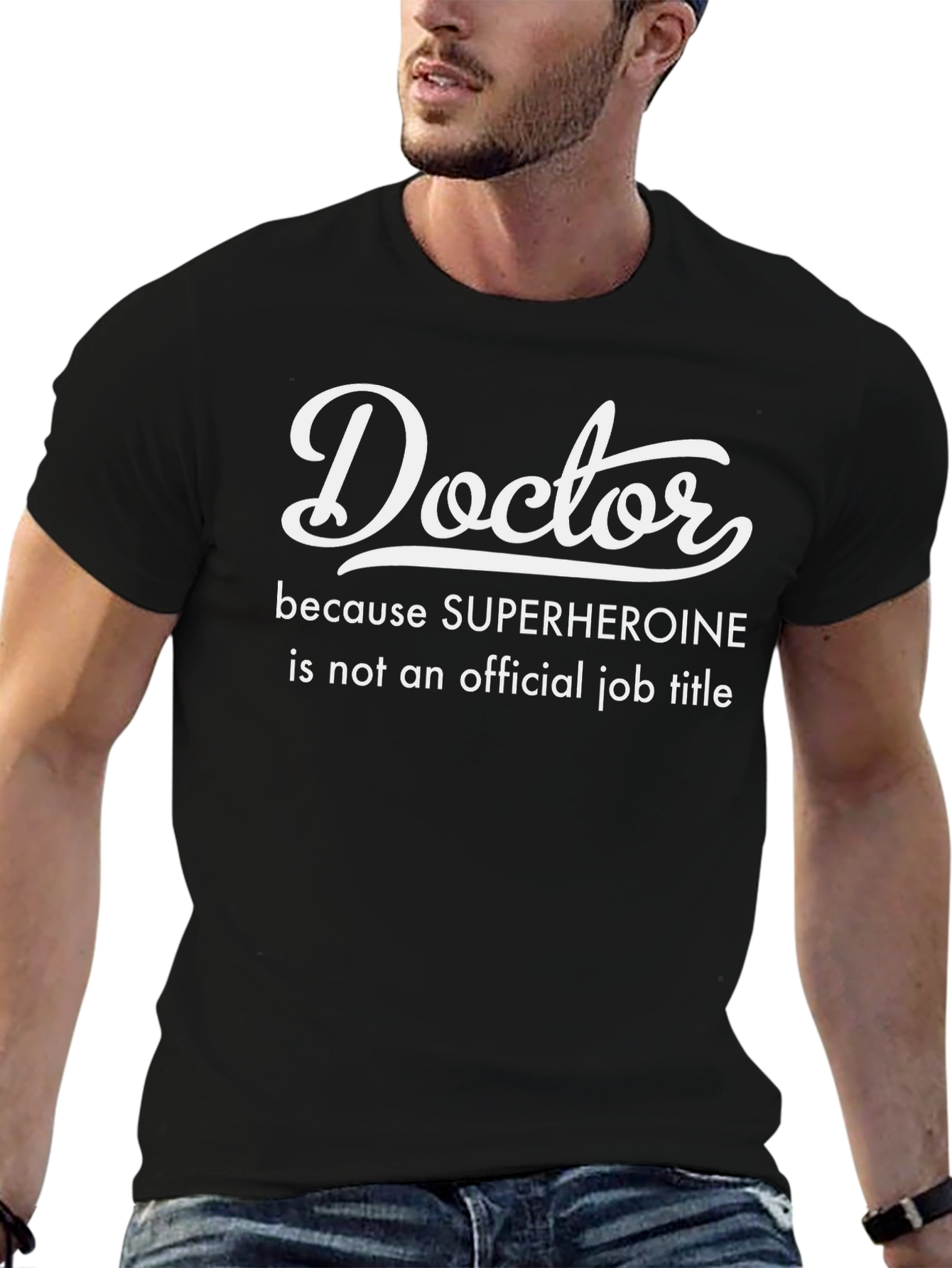 Doctor Superheroine Job Title T-Shirt
