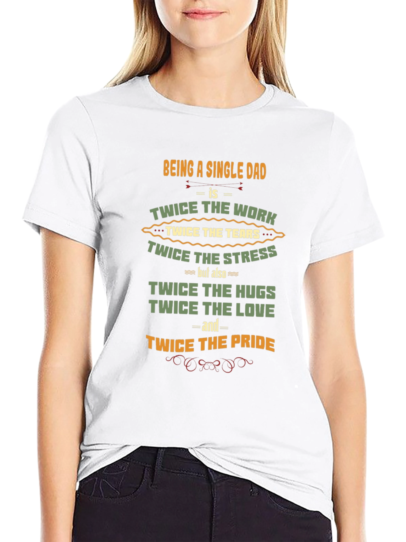 Single Dad Pride T-Shirt - Twice the Love