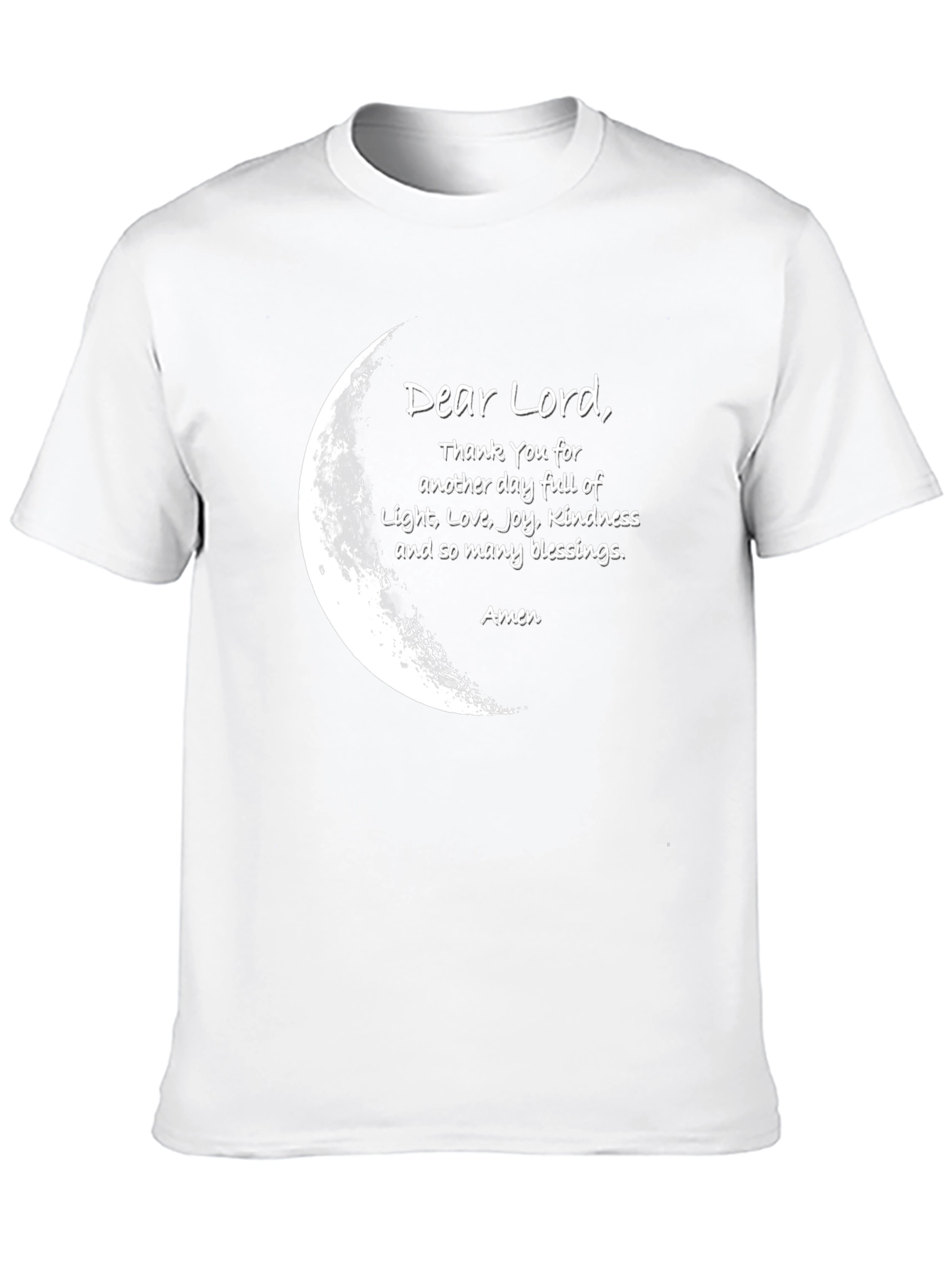 Dear Lord Prayer Graphic T-Shirt - Black