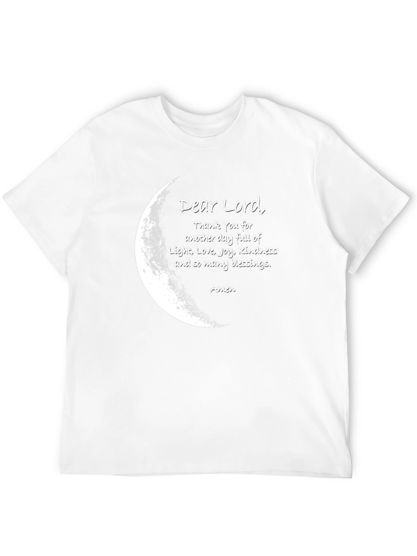 Dear Lord Prayer Graphic T-Shirt - Black